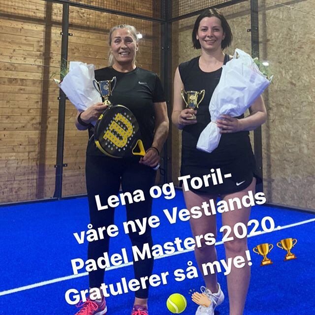 Langhelgen ble avrundet med en veldig hyggelig dameturnering🎾
Mange jevne kamper og god stemning! Bra spilt! 👍🏼
Gratulerer til Lena og Toril som vinnere av Vestlandets @playtomic_nordics Padel Masters 2020!👏🏼
Gunn Kristin og Magdalena kan v&aeli