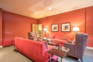 The library club is located just off the main lobby.