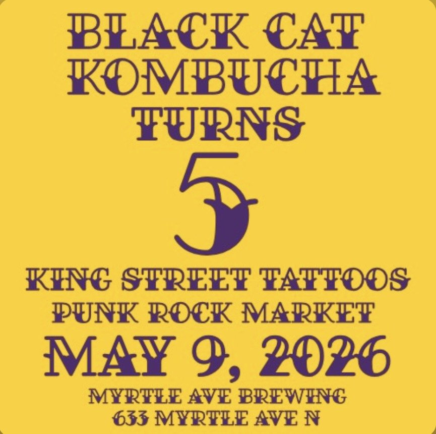 Black Cat Kombucha's 5th Anniversary Market