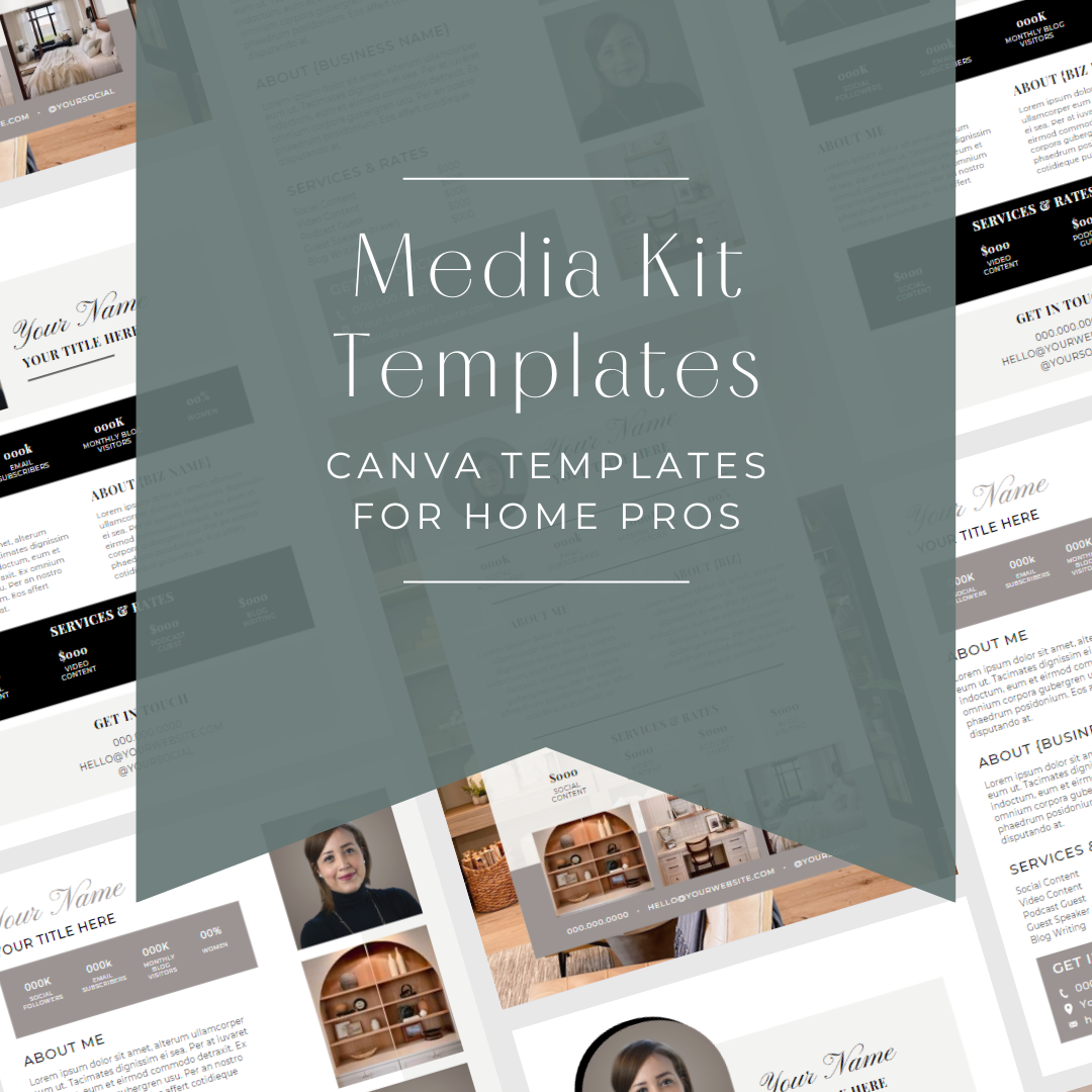 Media Kit Templates — BK Branding Co. | Branding & Web Design for ...