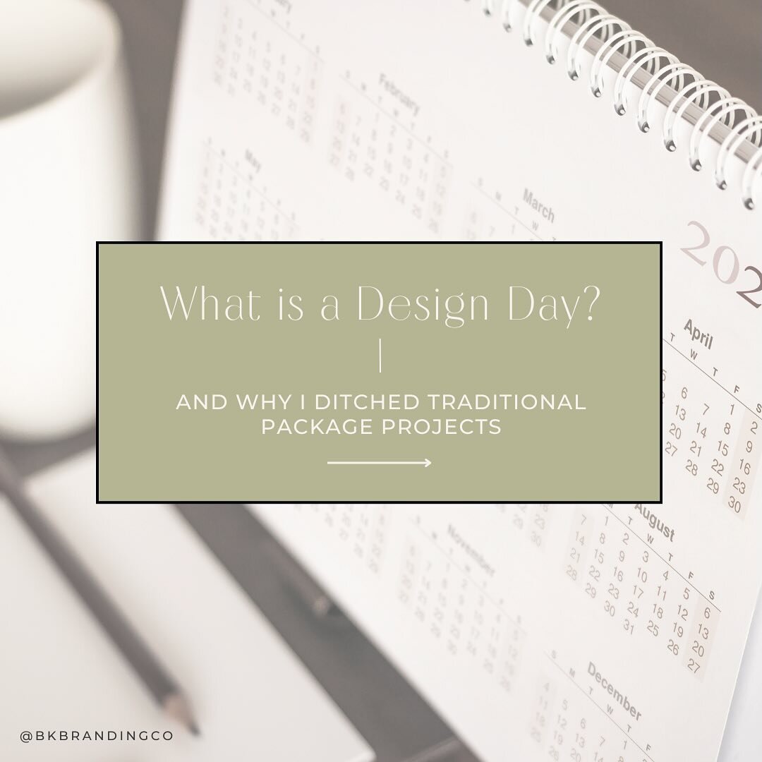 Wondering what my Design Days are all about? Swipe to learn more! DM me if you have any questions 😉