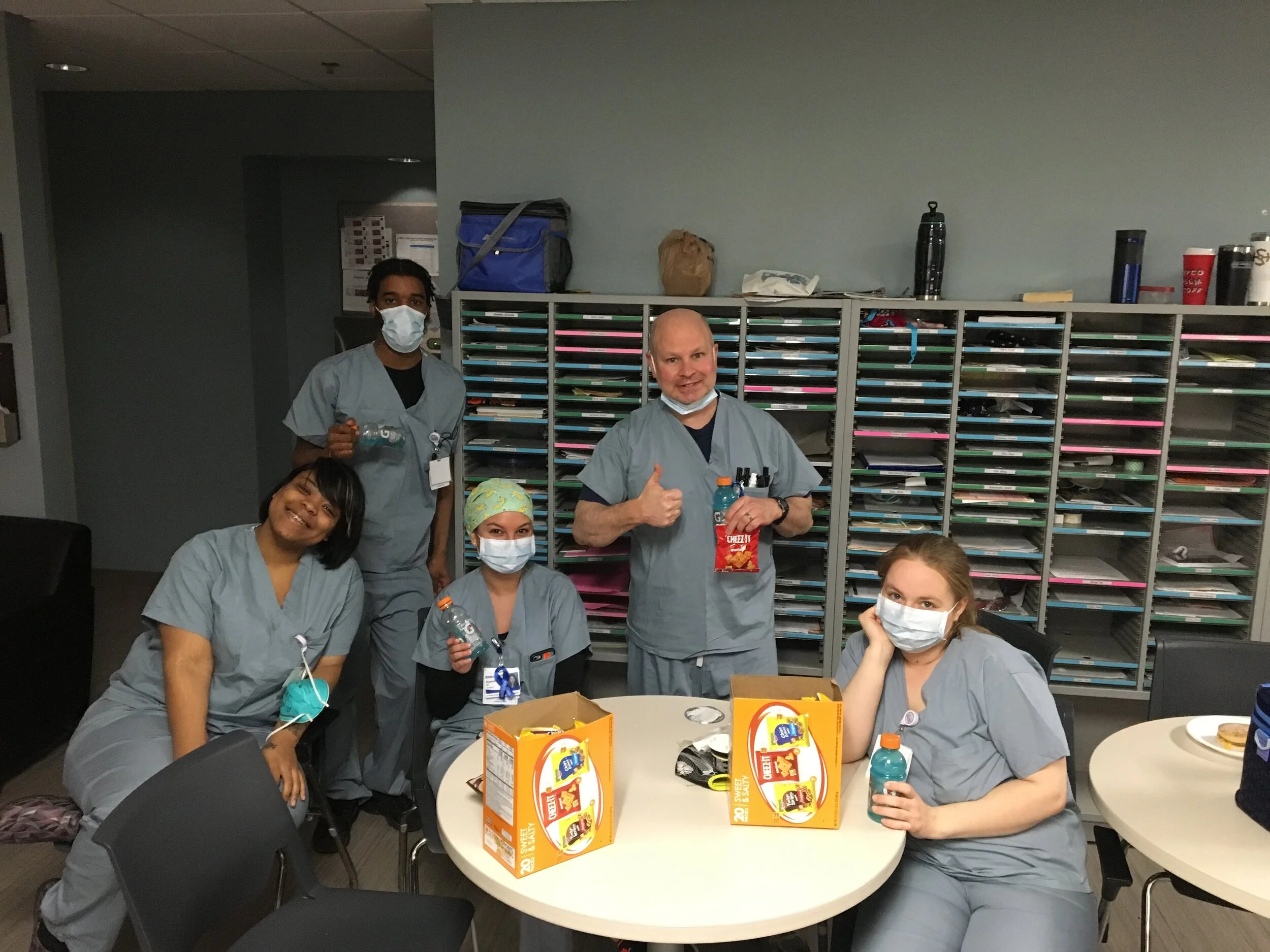 REOCF Donates 14,000 Gatorades + Snacks to Hospitals