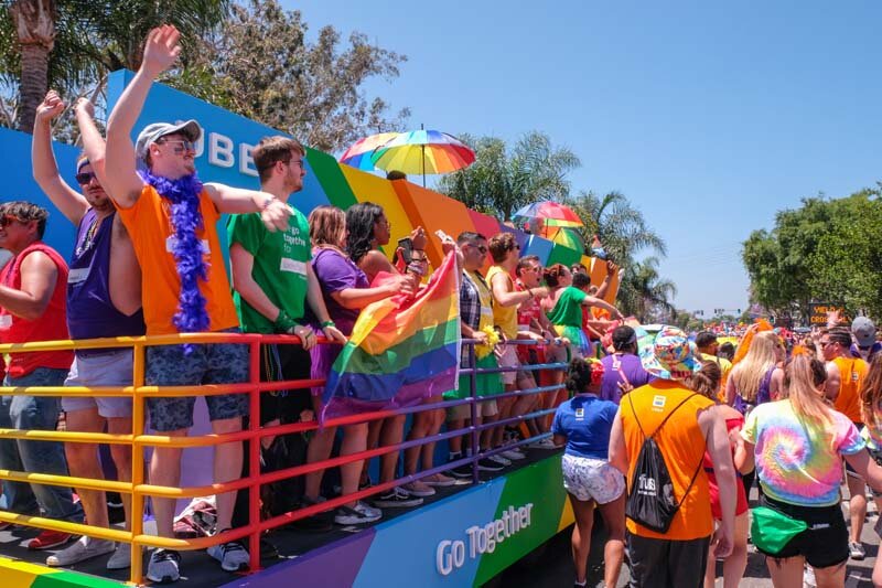 Uber Pride Float Go Together by MoonLab Productions
