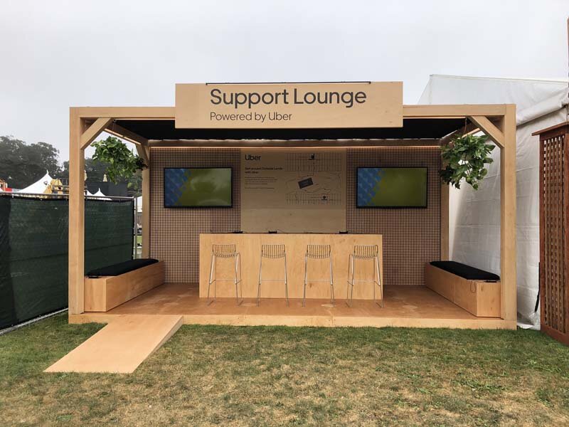 Uber Ride Support Hub at “Outsidelands” by MoonLab Productions