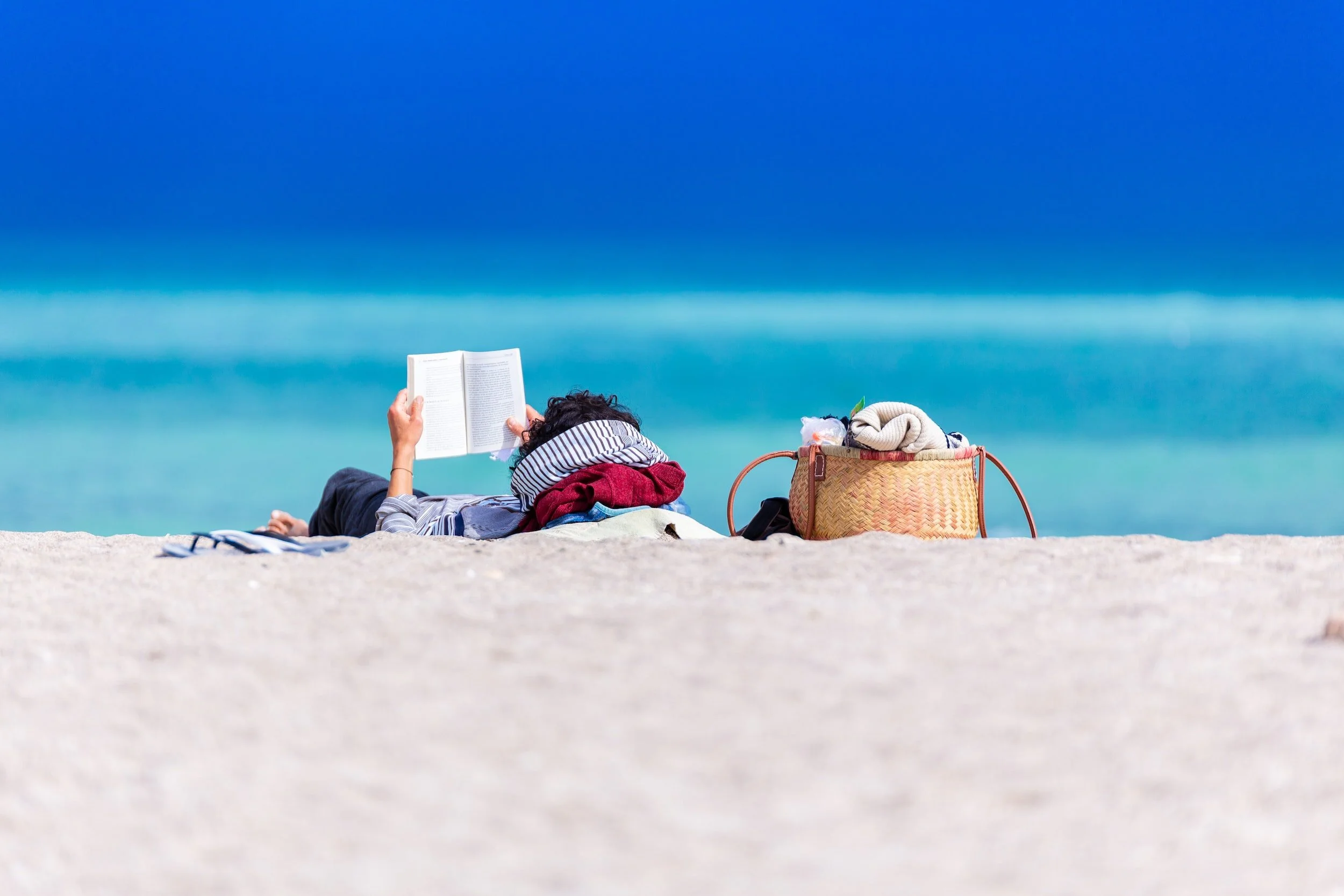 With a book in hand...