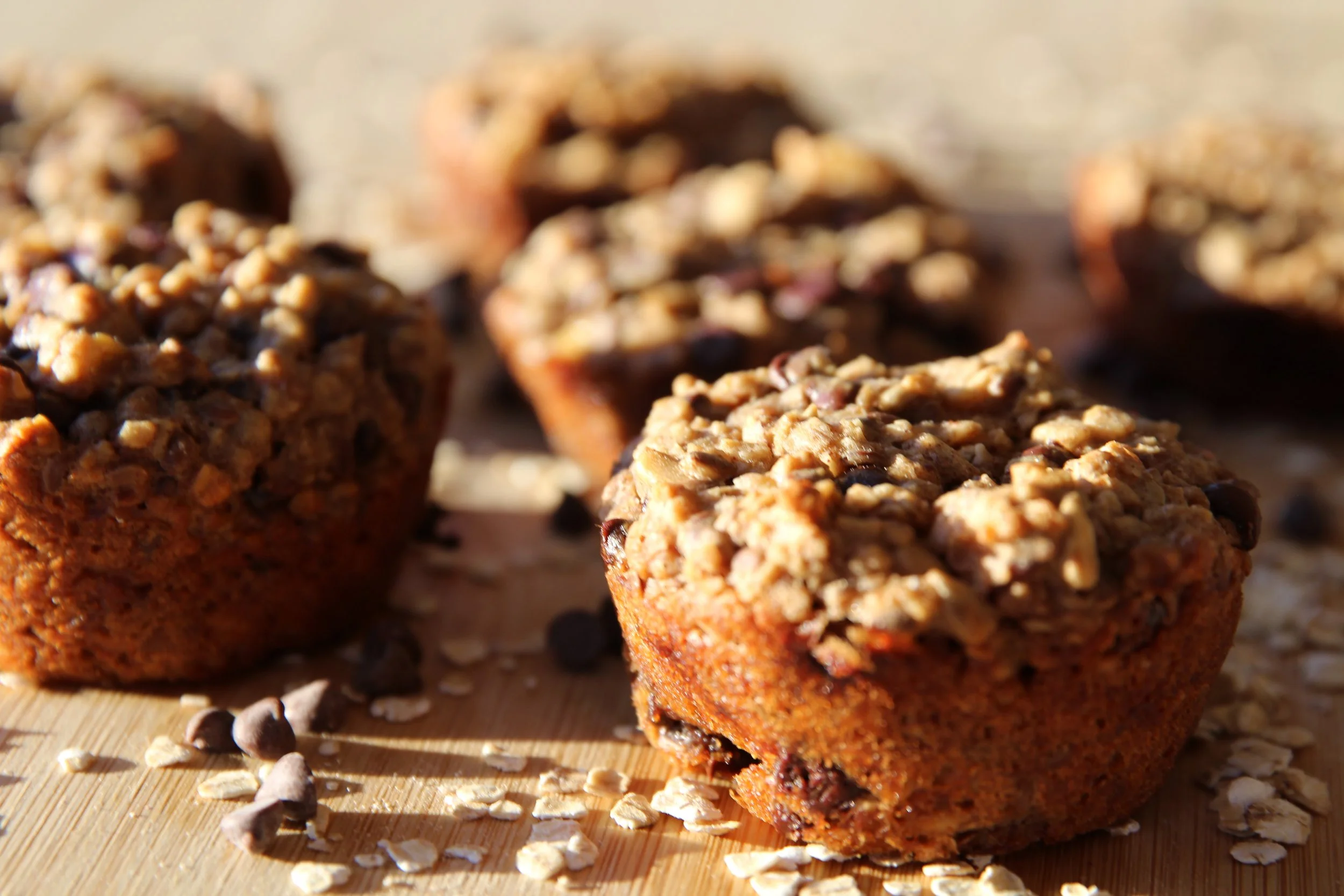 Vegan Oatmeal Muffins