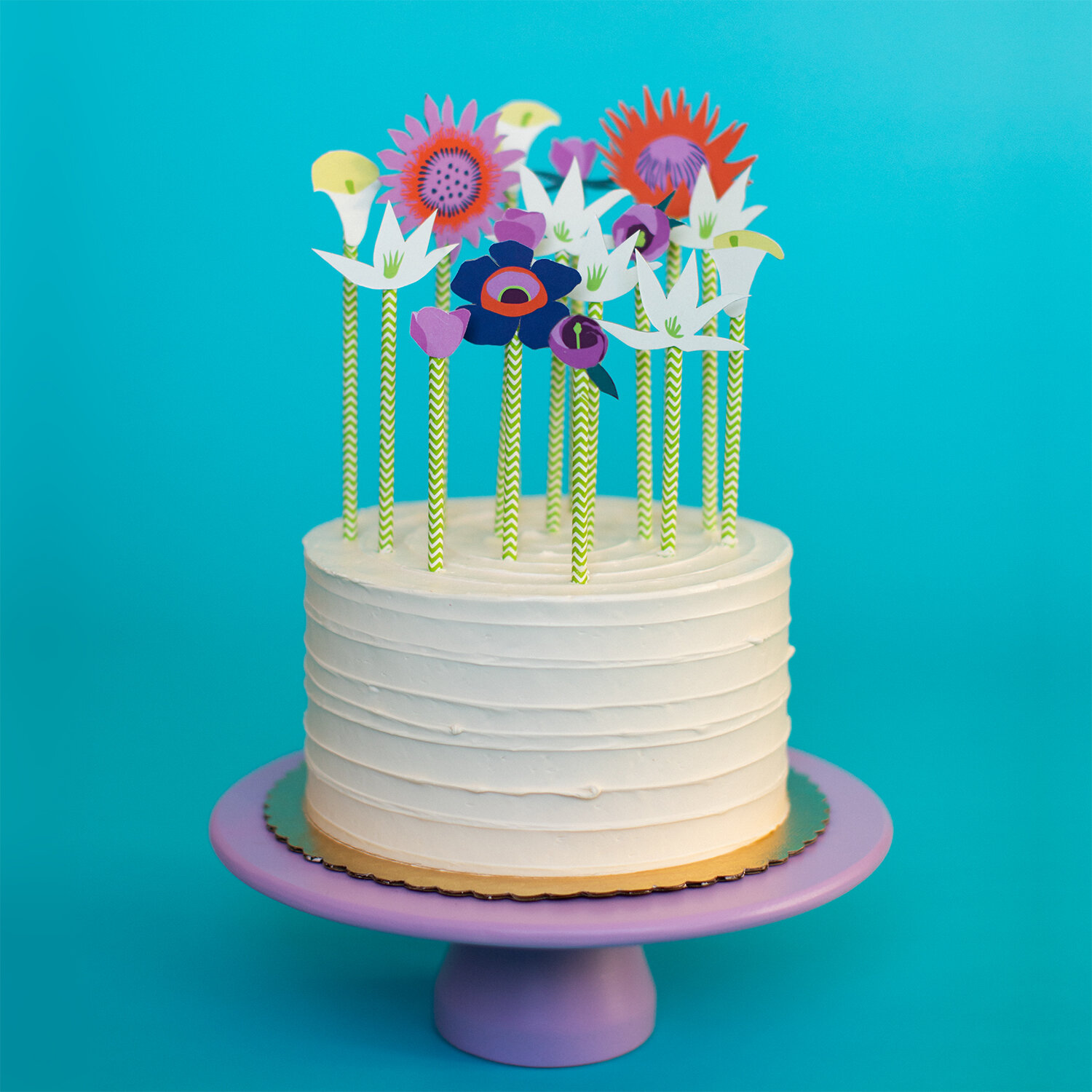 DIY Floral Cake Decorations — March Party Goods