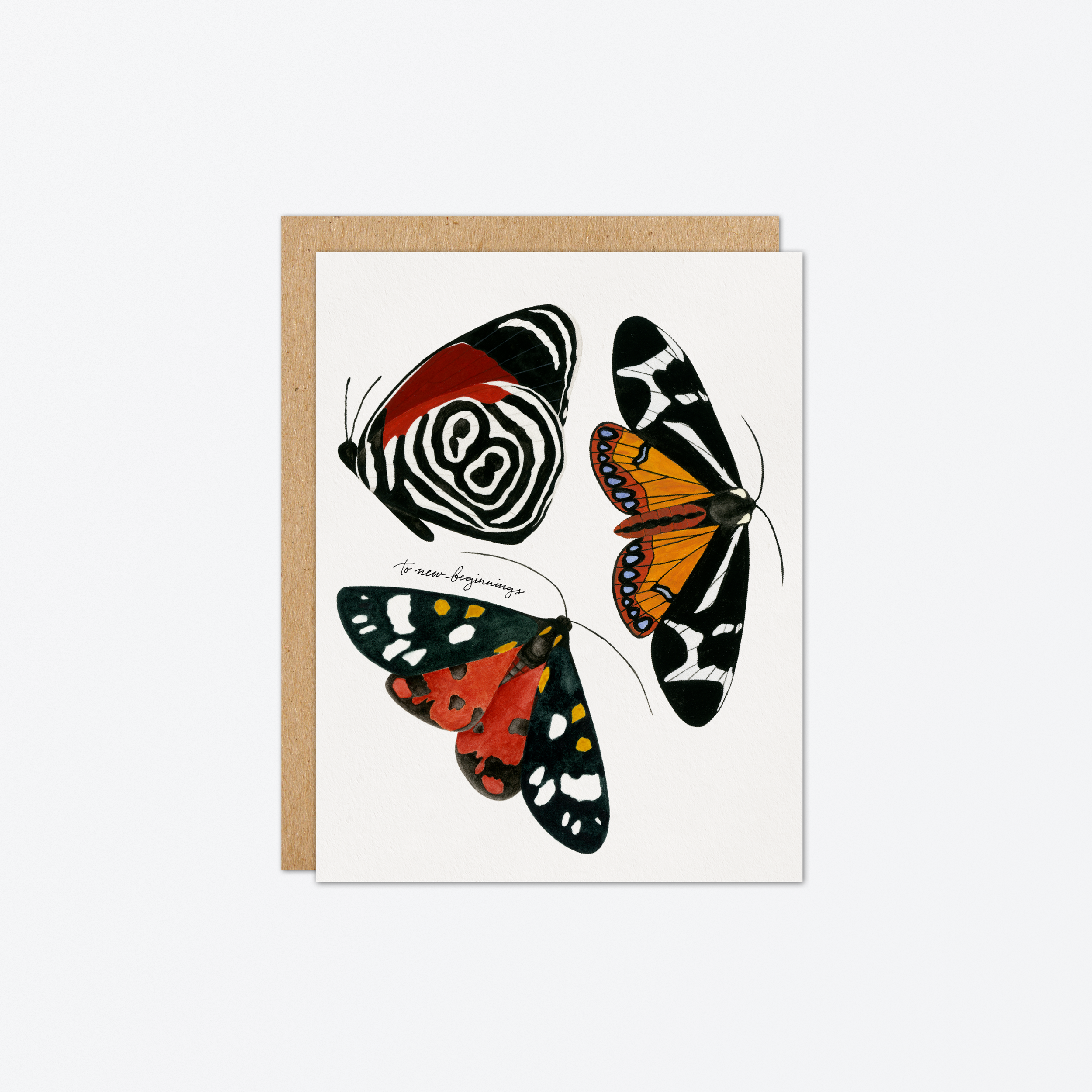 To New Beginnings Butterfly Card
