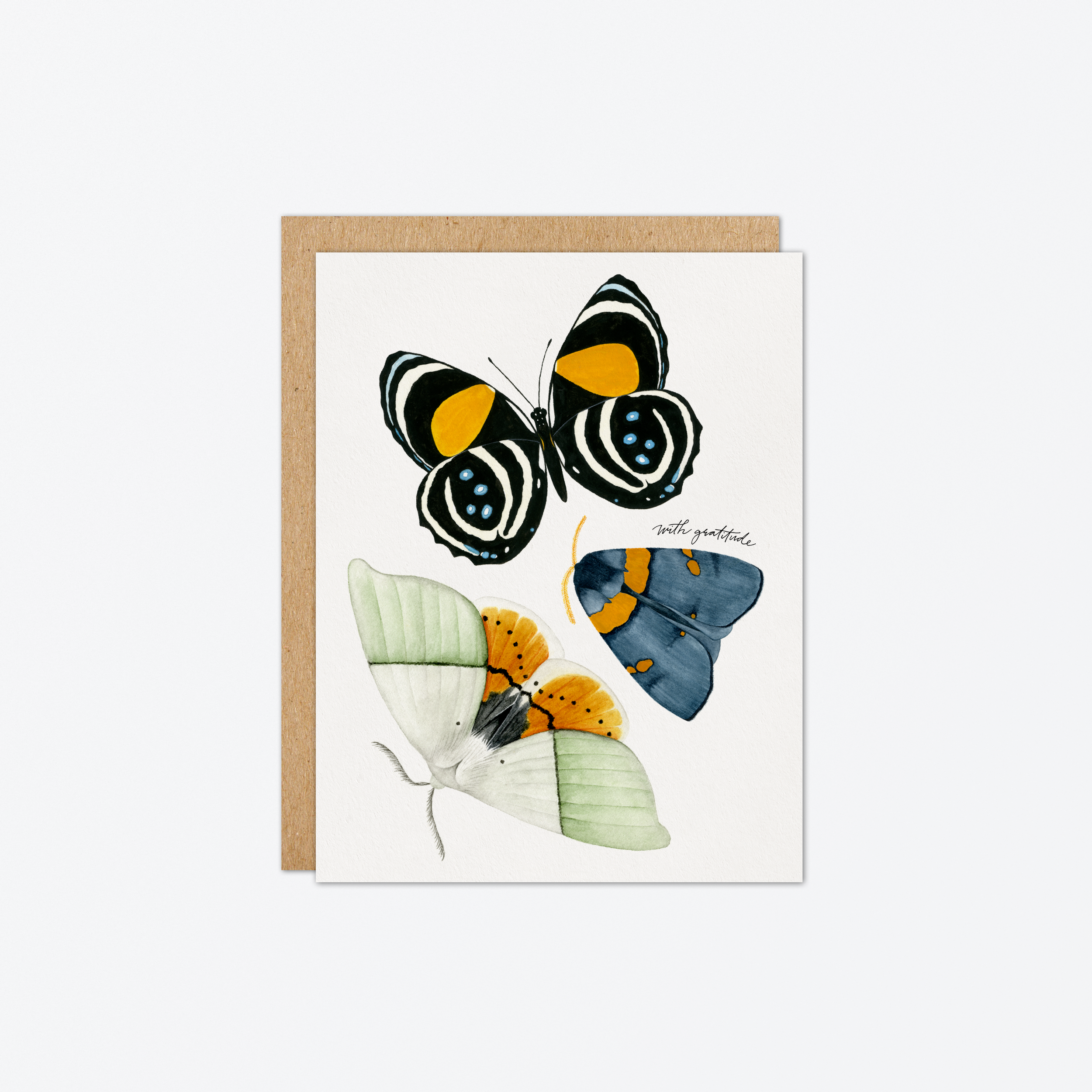 With Gratitude Butterfly Card