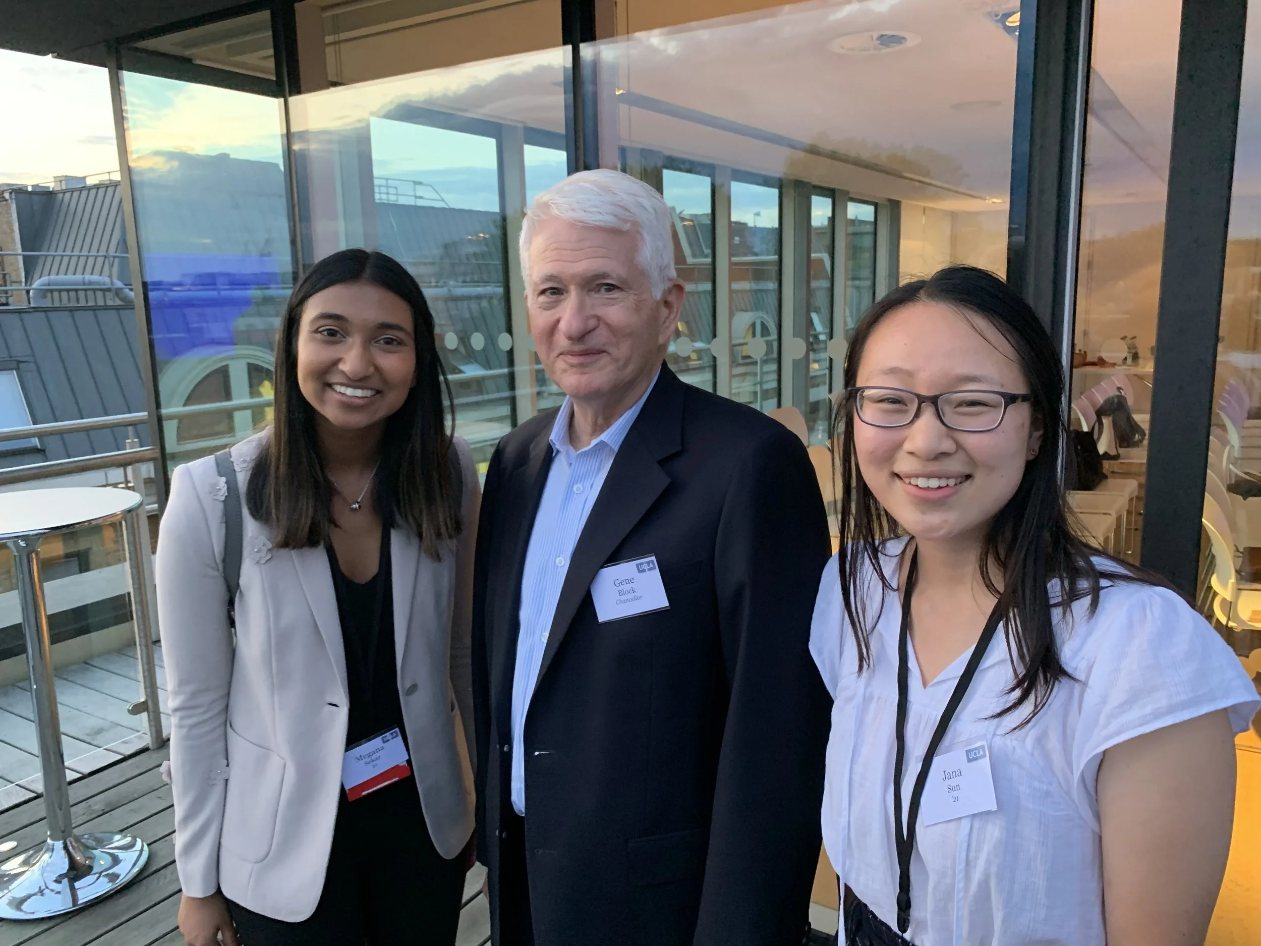 During my summer in London, I was able to meet UCLA Chancellor Gene Block during a reception for alumni and students in the United Kingdom.