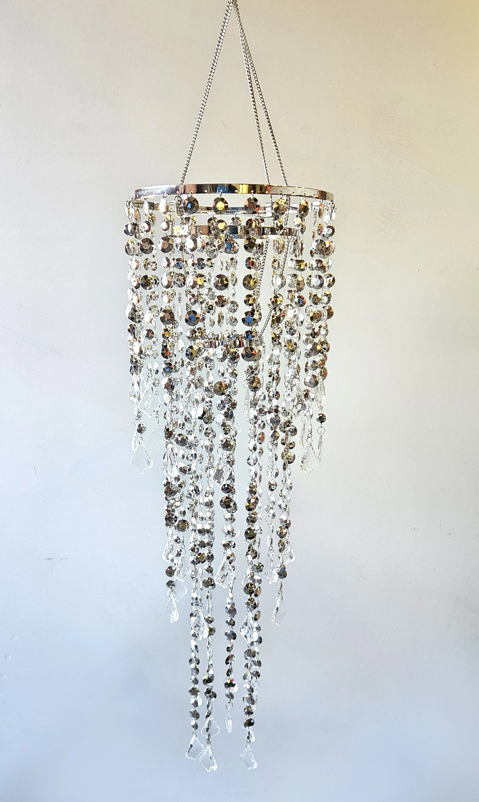 ROUND SILVER COLUMN 10"-35"