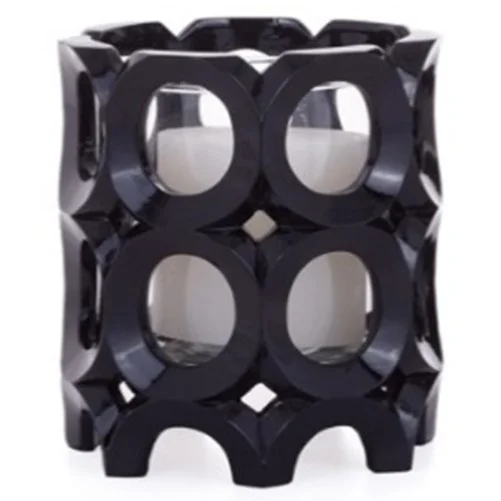 BLACK DECO RING HURRICANE 6"