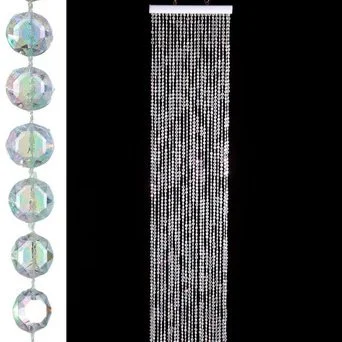 DIAMONDS BEADED CURTAIN CRYSTAL IRIDESCENT 3'-20'