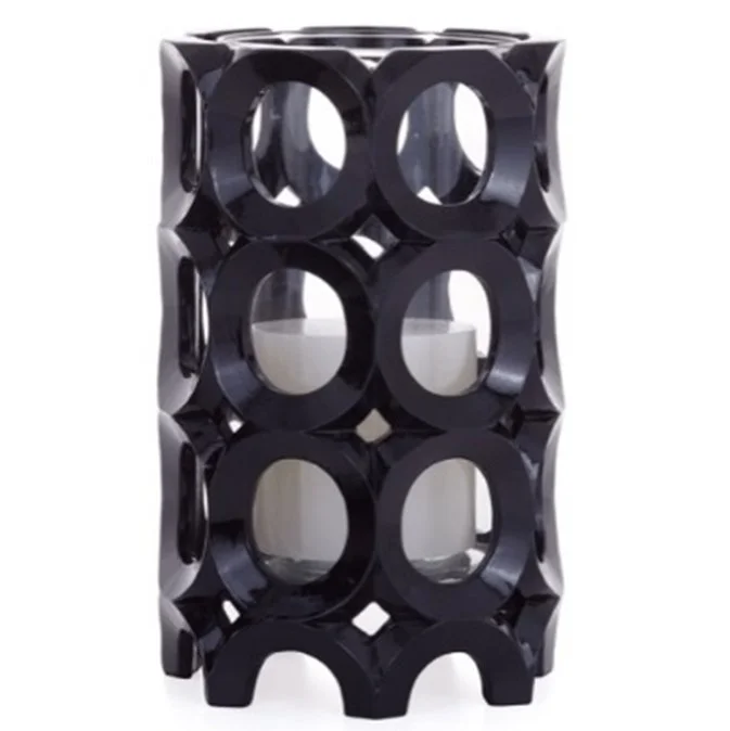 BLACK DECO RING HURRICANE 9"