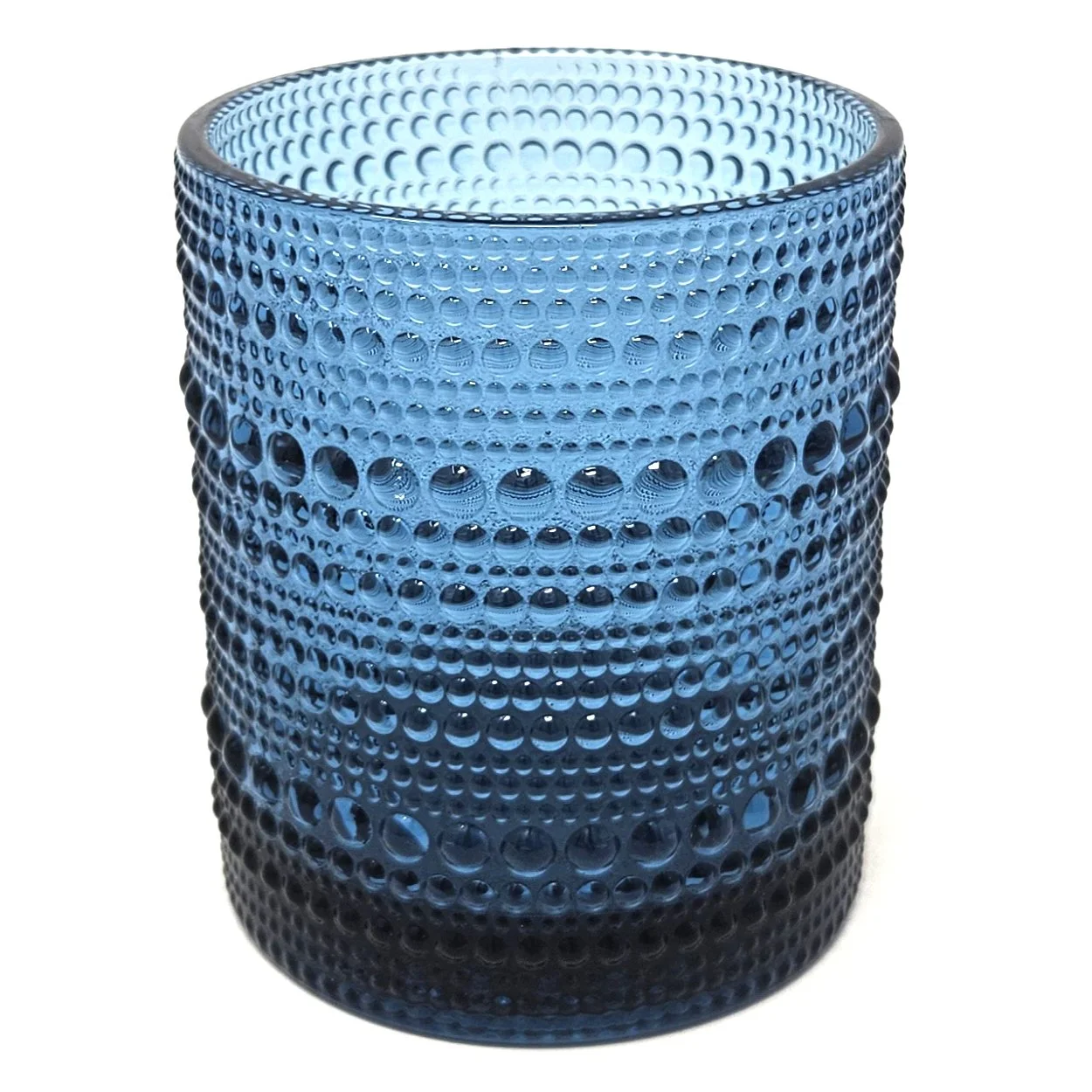 CORNFLOWER DEEP BLUE GLASS VOTIVE