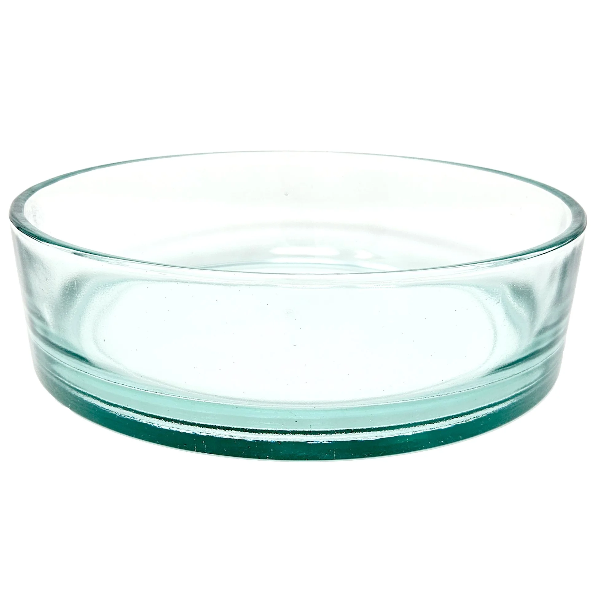 AQUA GLASS PLANTER BOWL