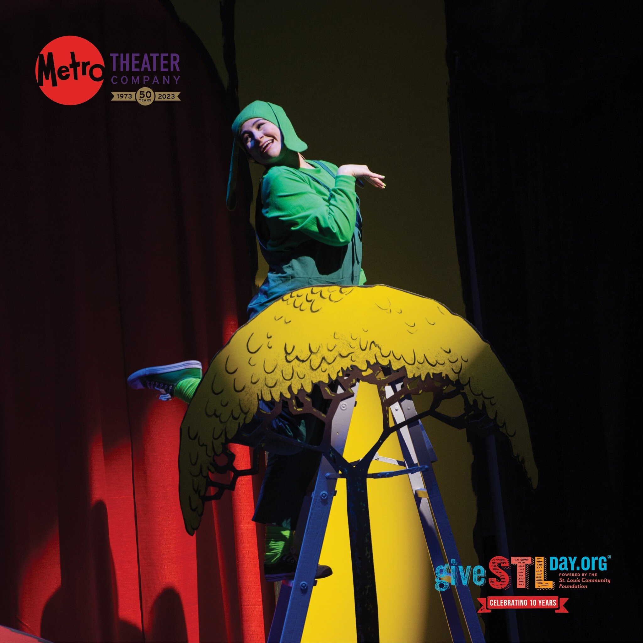 💙 Thank you for your help in making Metro Theater Company's Give STL Day campaign a great success! Our supporters raised $2,062 for MTC -- an amount that can cover the cost of a touring production for a school, plus summer camp scholarships for two 
