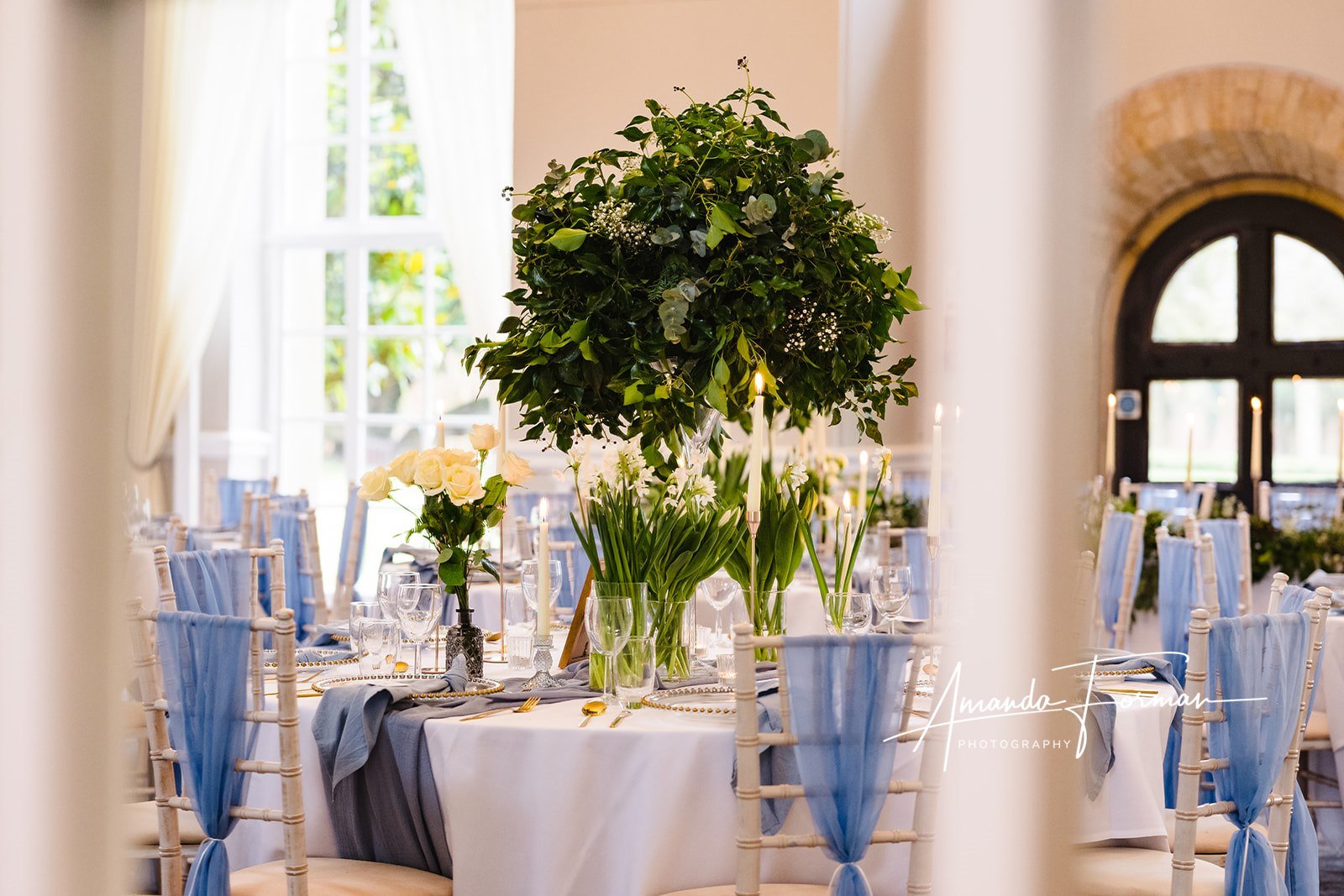 Stapleford Park Wedding Wedding Breakfast Styling