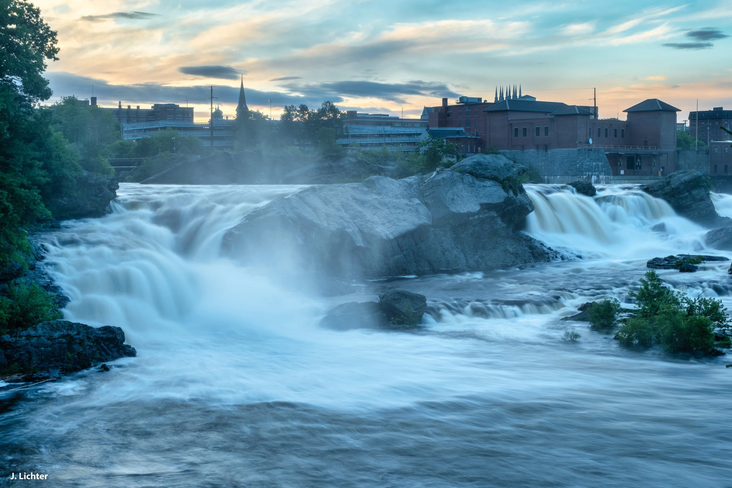 Great Falls of the Androscoggin.  Lewiston, Maine.