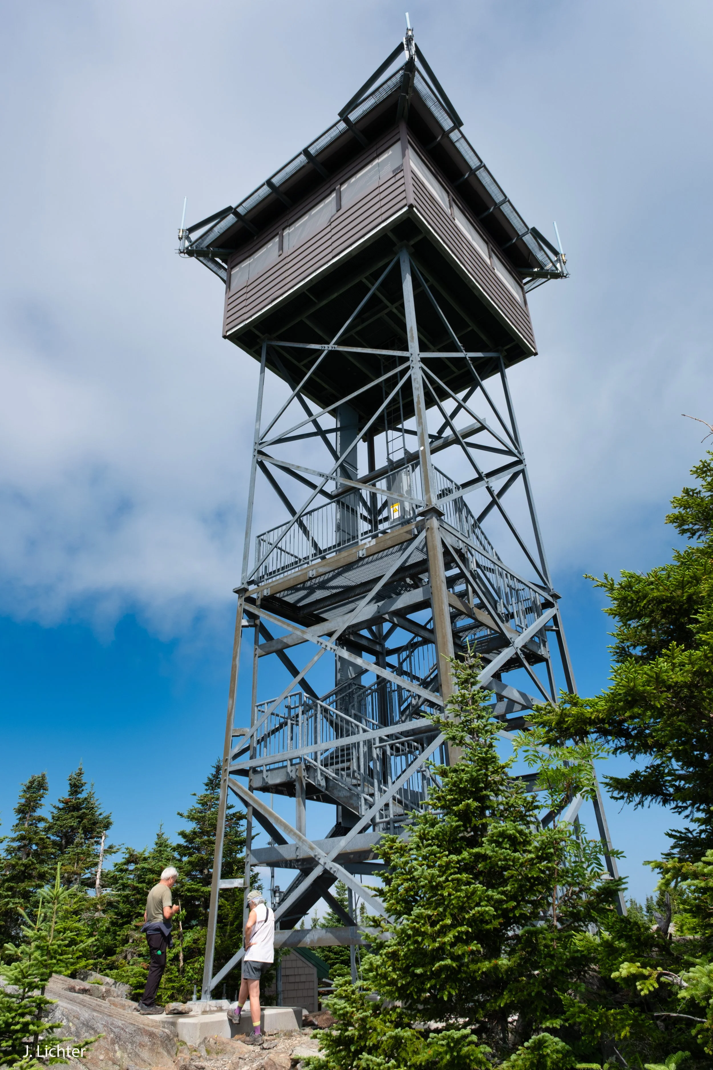 Mt. Blue fire tower.  Weld, Maine.