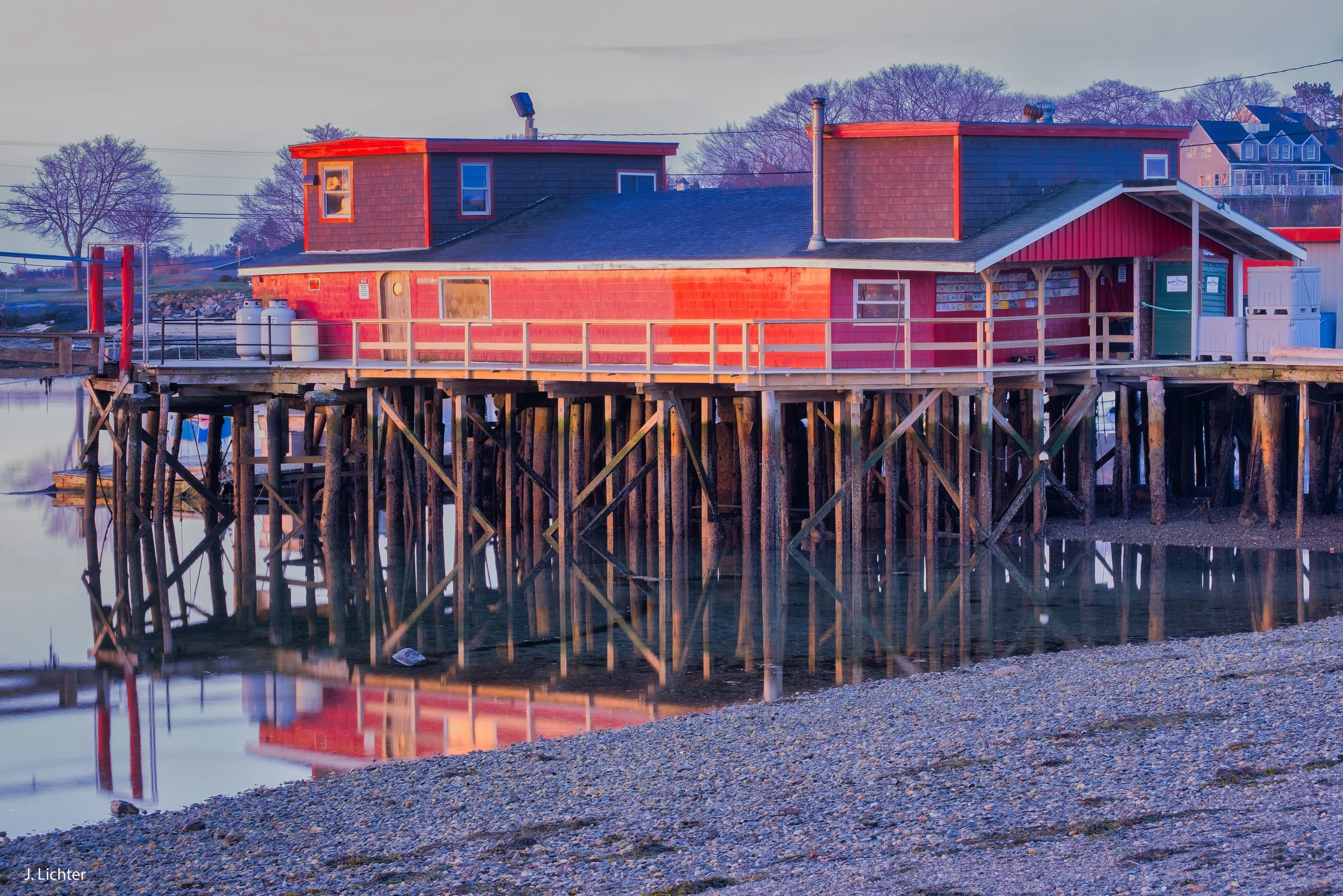 Cook's lobster wharf.  Bailey's Island.  Harpswell, Maine.