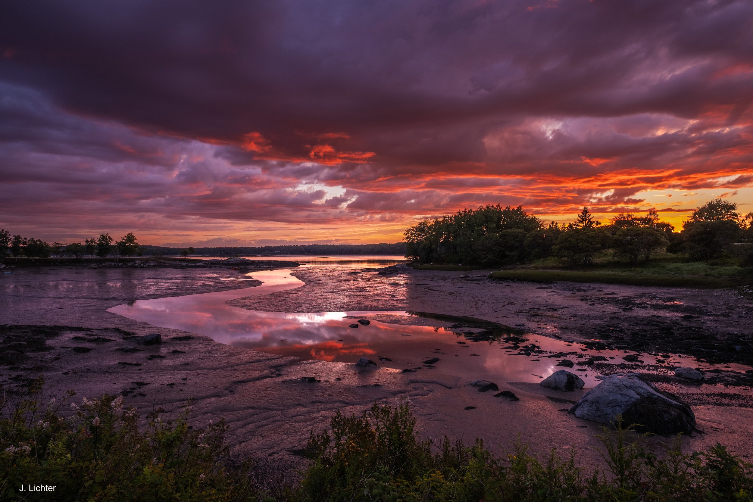 Sunset Point.  Harrington, Maine. 