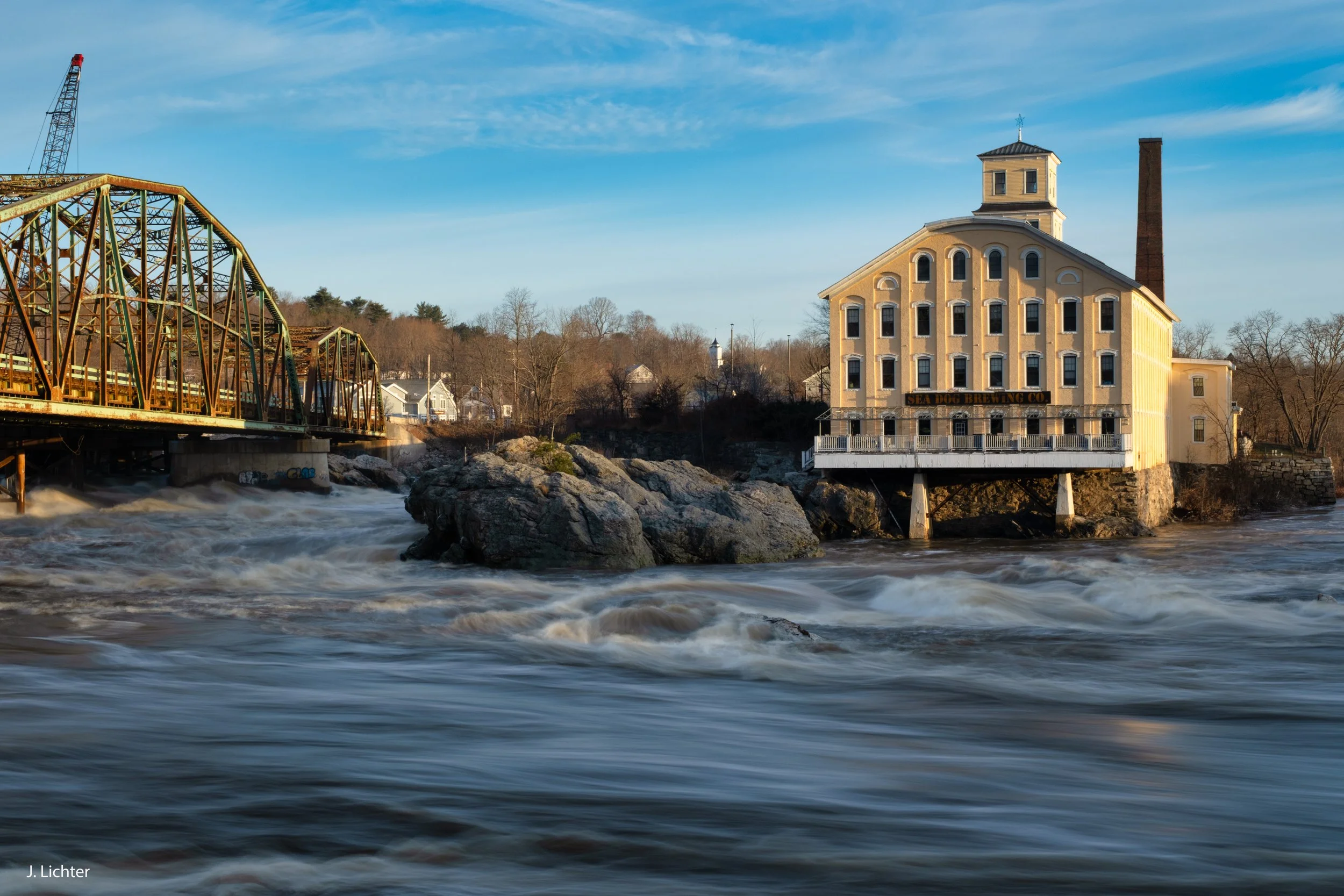 Androscoggin River at Topsham, Maine.