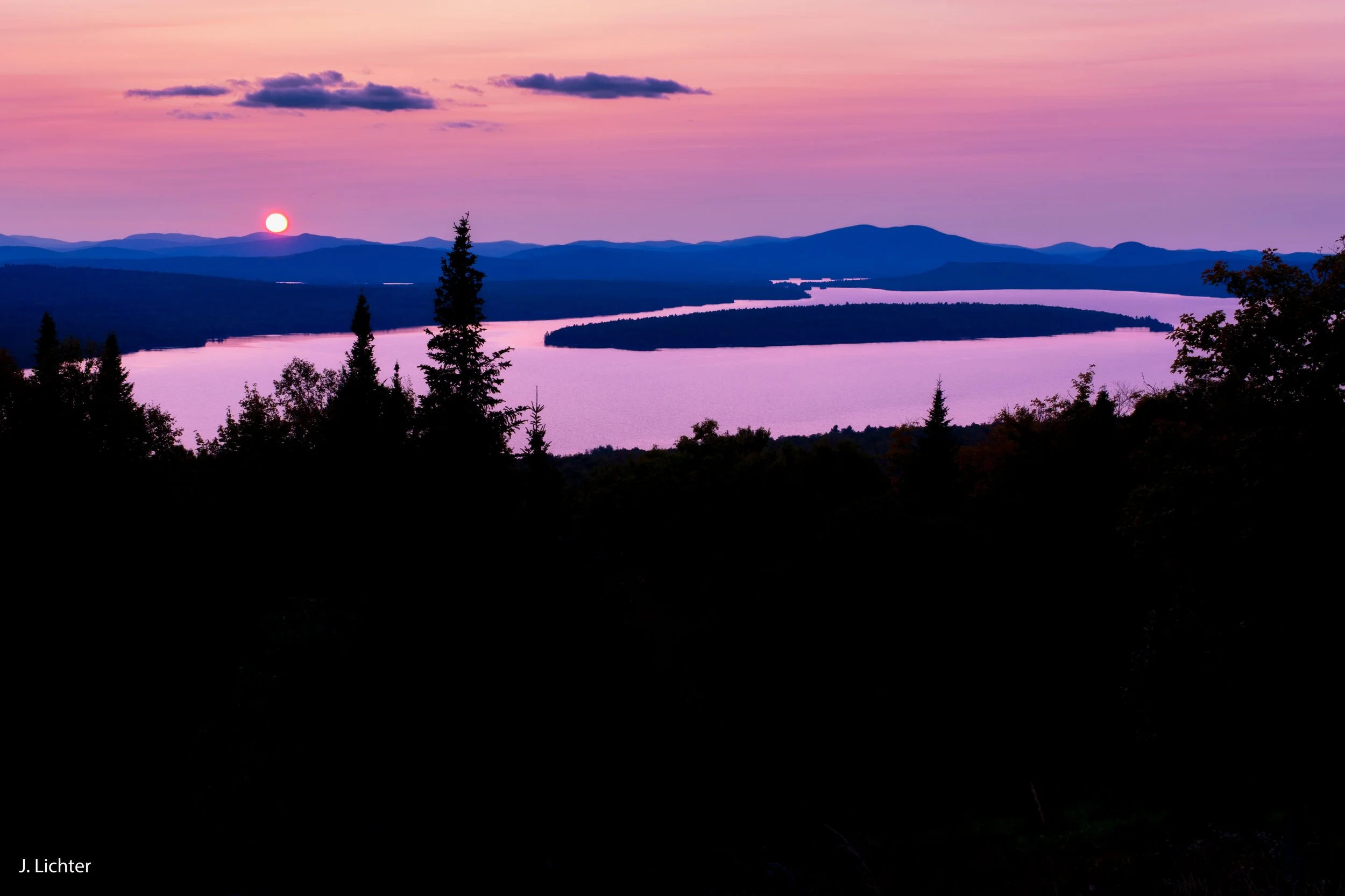 Rangeley Lake.  Rangeley, Maine.