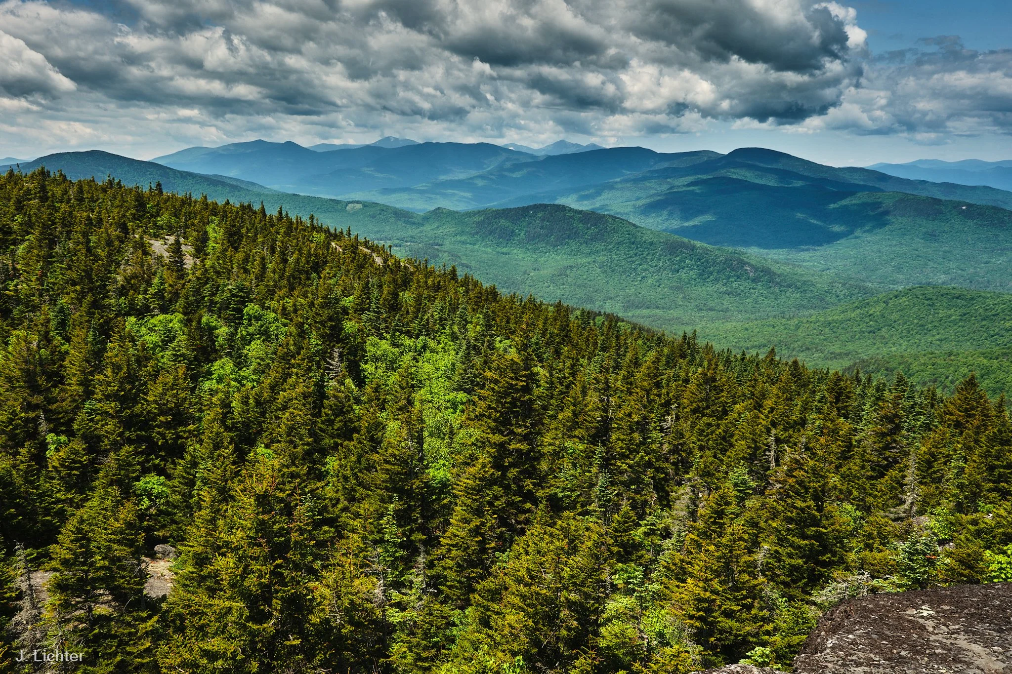 View from Caribou Mtn.  Hastings, Maine. 