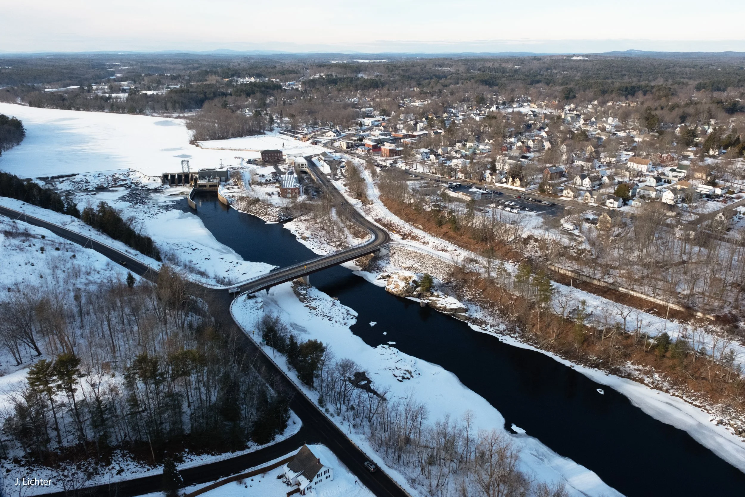 Worumbo Dam.  Lisbon Falls, Maine.