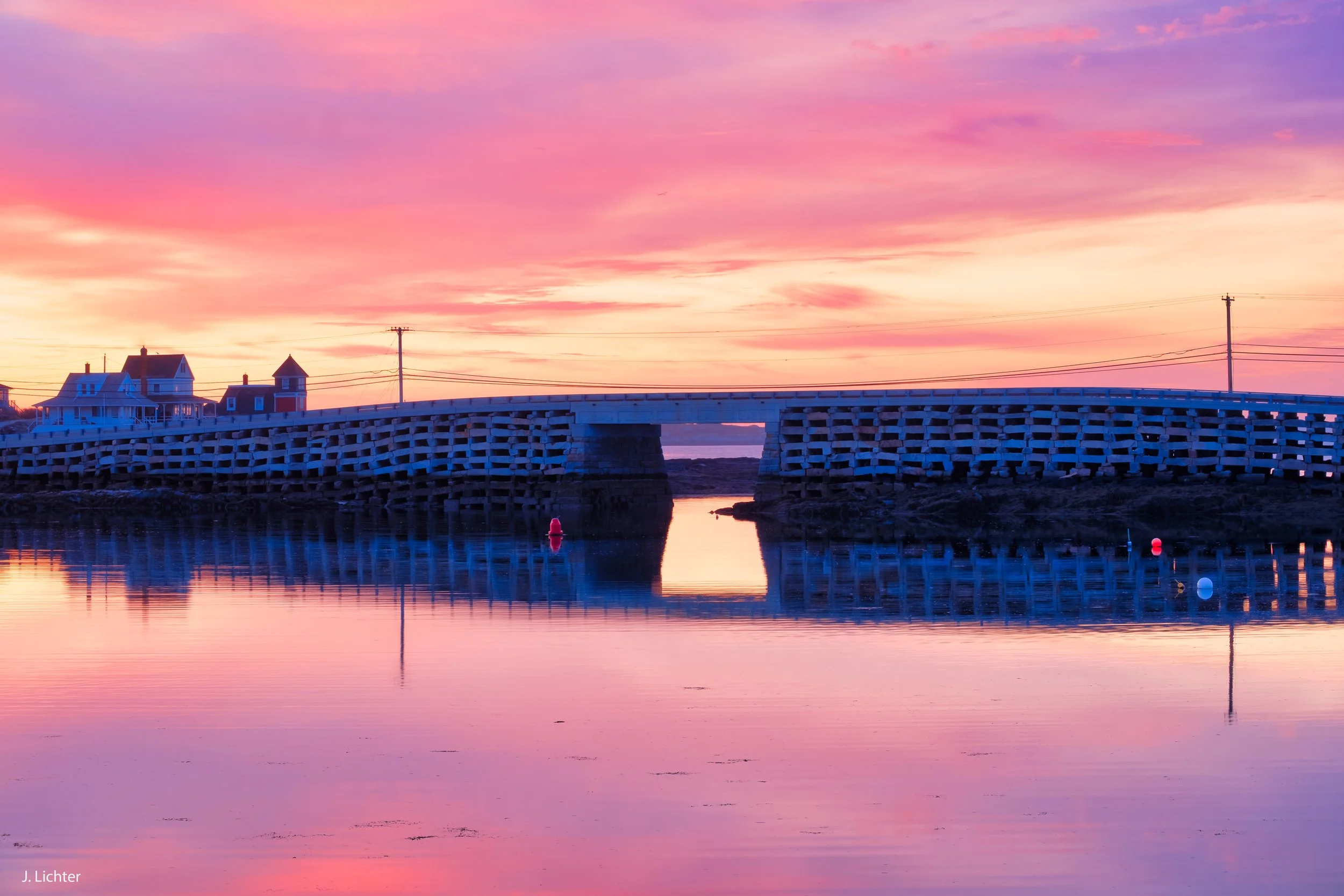 Cribstone Bridge.  Bailey's Island.  Harpswell, Maine.