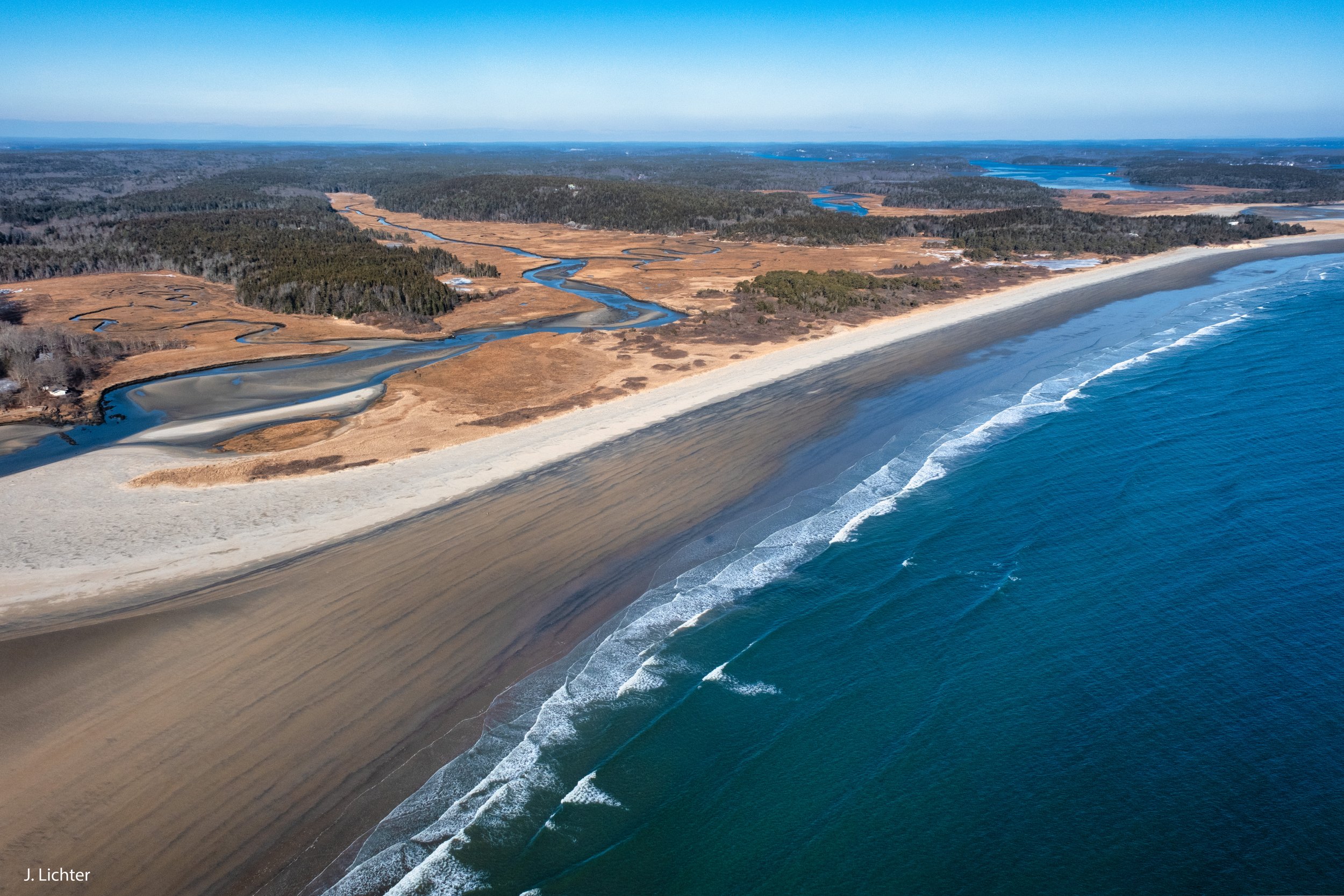 Seawall Beach.  Small Point, Maine.