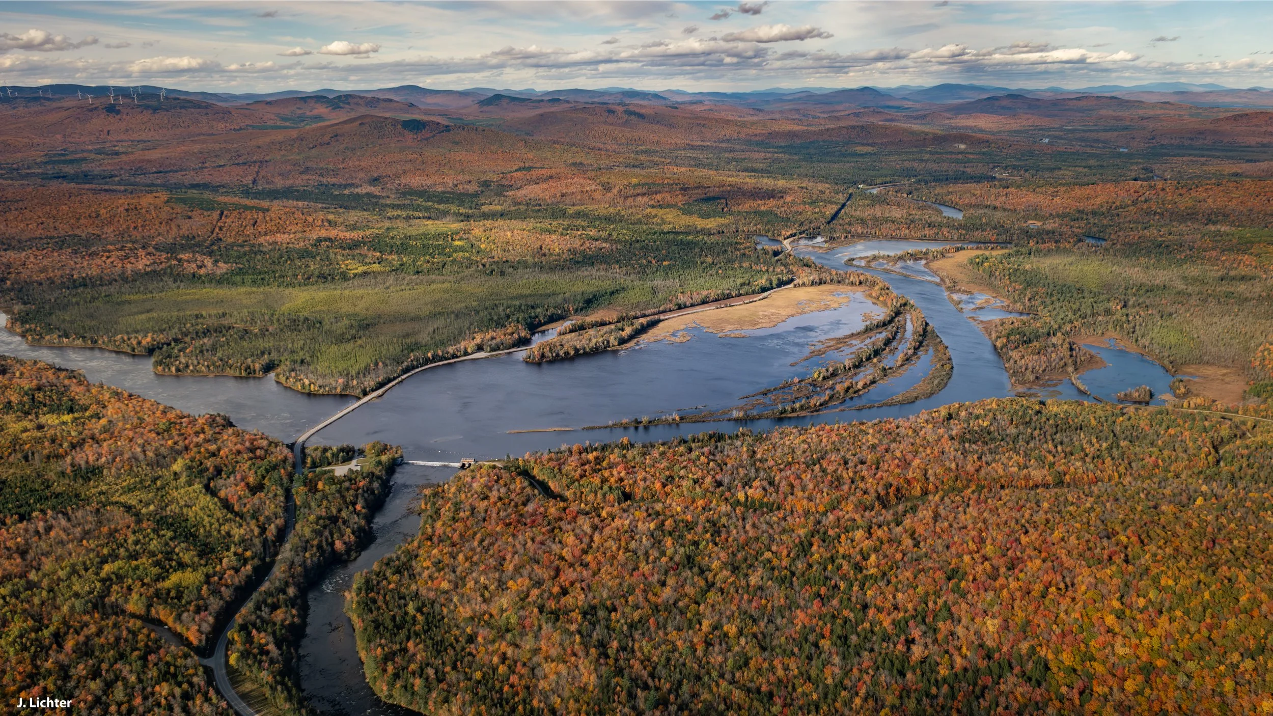 Pontook Reservoir.  Androscoggin River. 