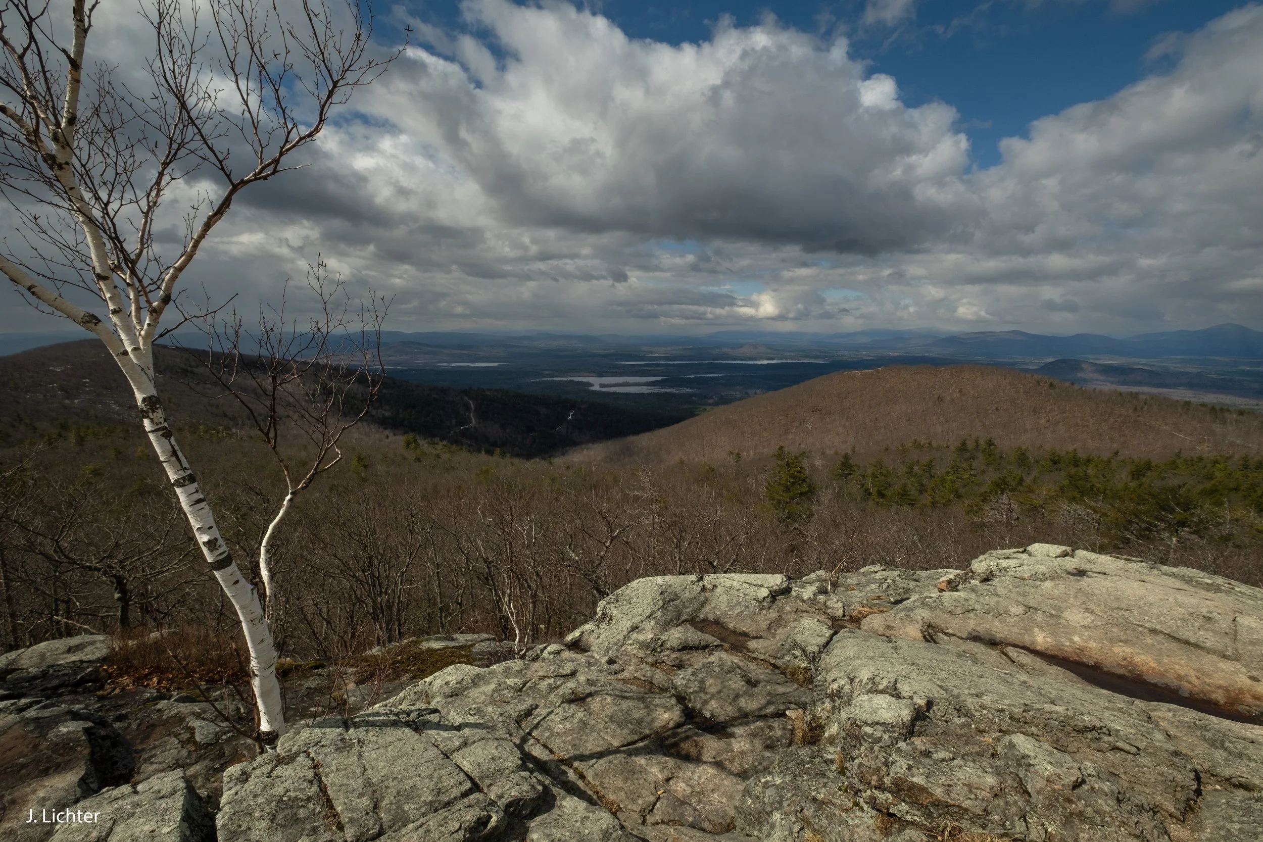 View from Pleasant Mtn.  Bridgton, Maine. 
