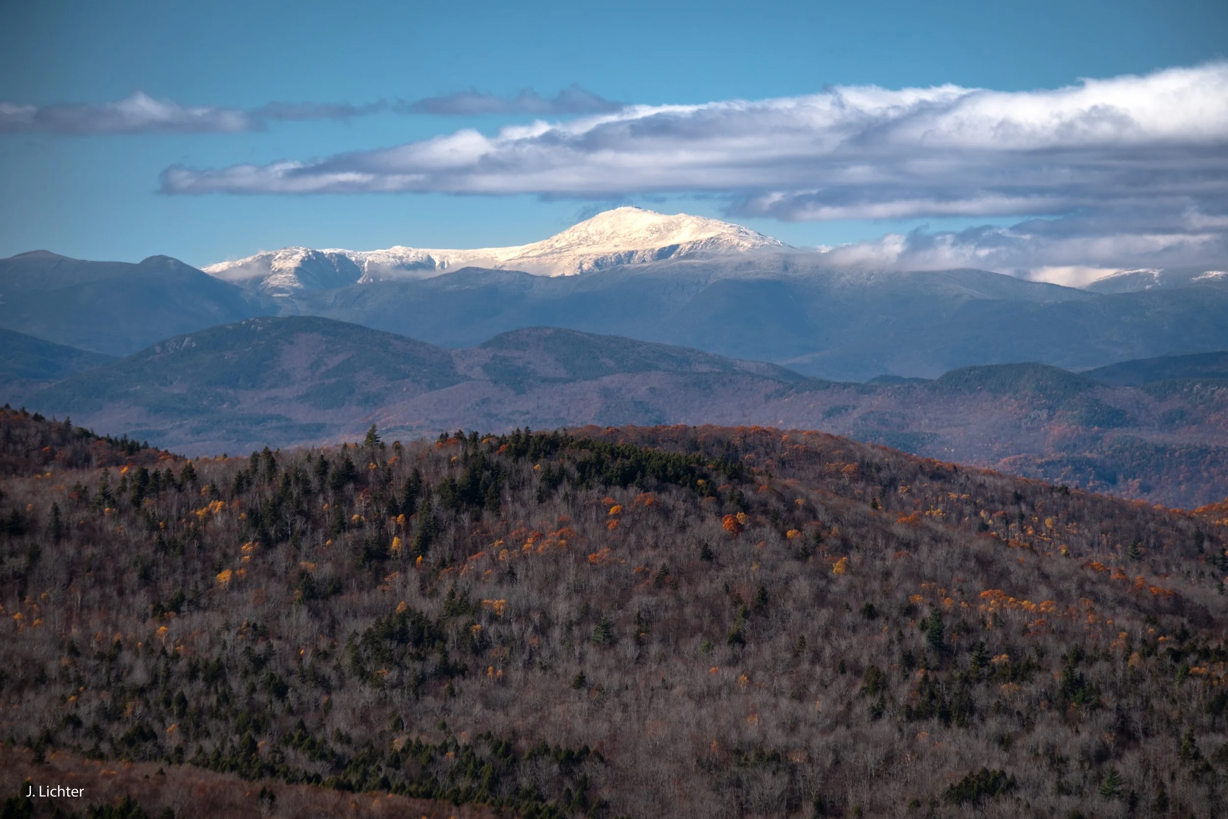 Mt. Washington from Speckled Mountain.  Redding, Maine.