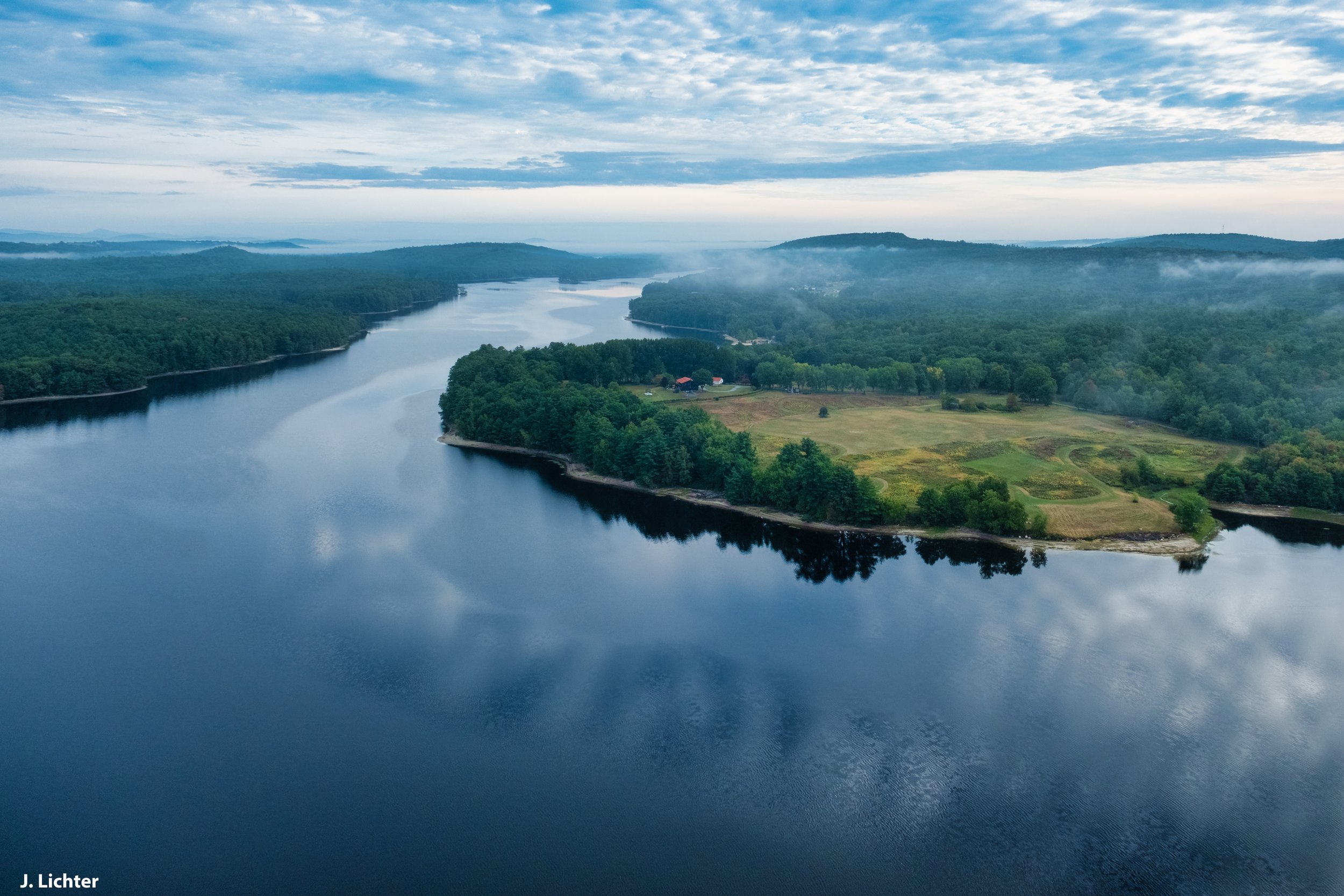 Gulf Island Pond on Androscoggin River.