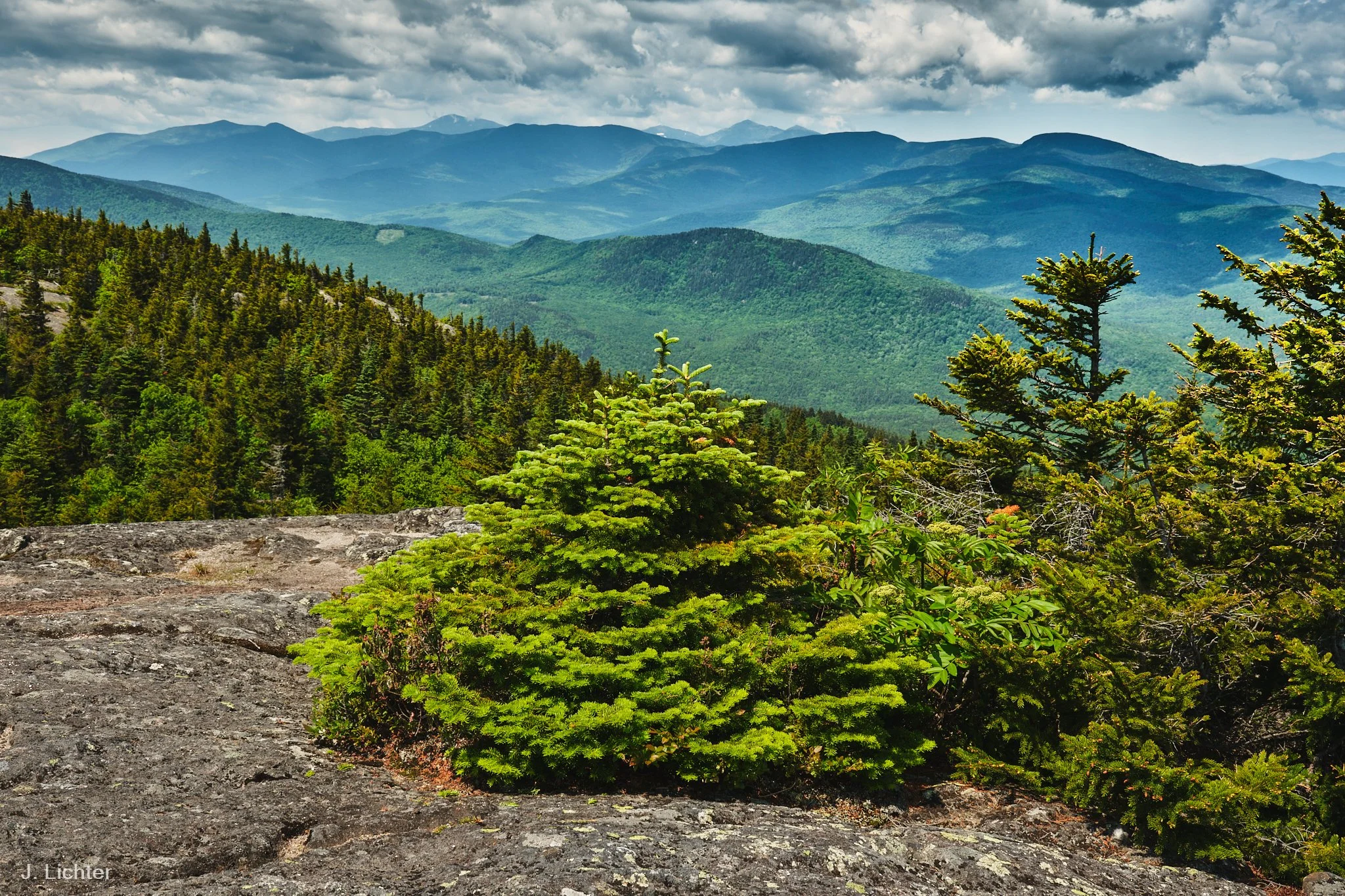 View from Caribou Mtn.  Hastings, Maine.