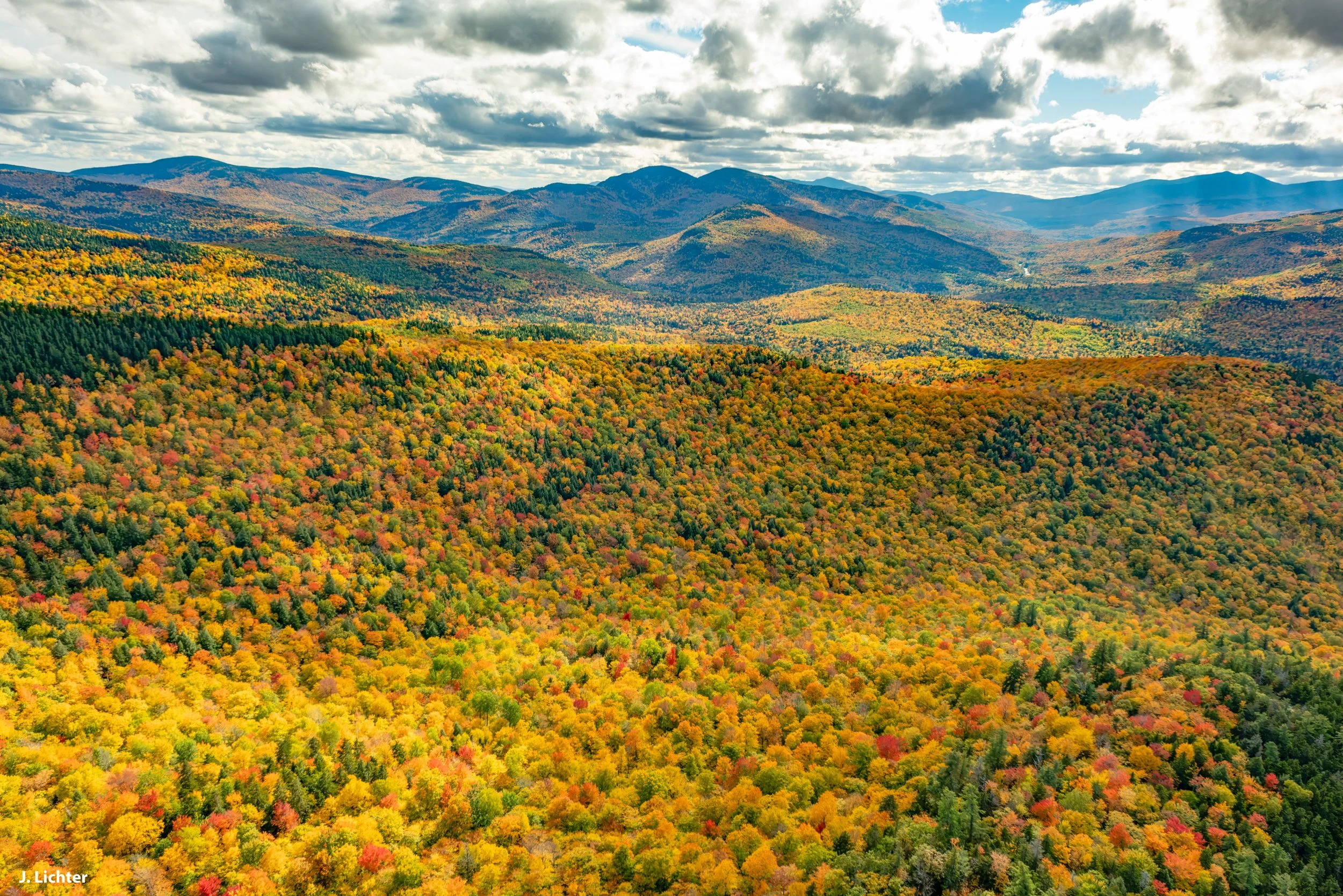 Fall color.  Western Maine.  