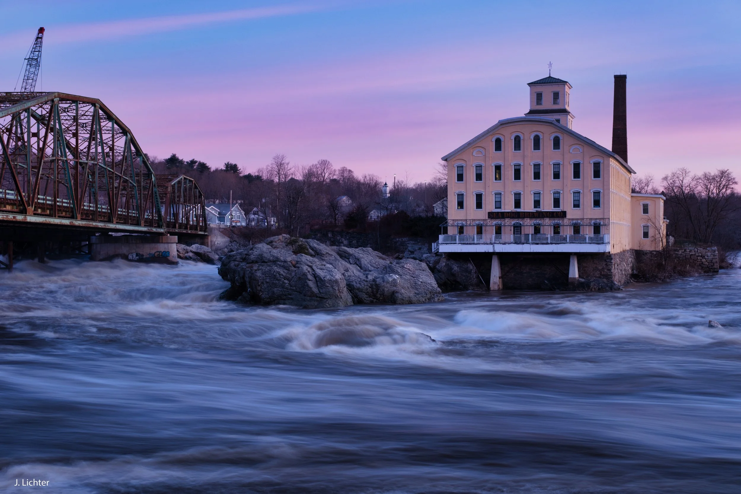 Androscoggin River at Topsham, Maine.
