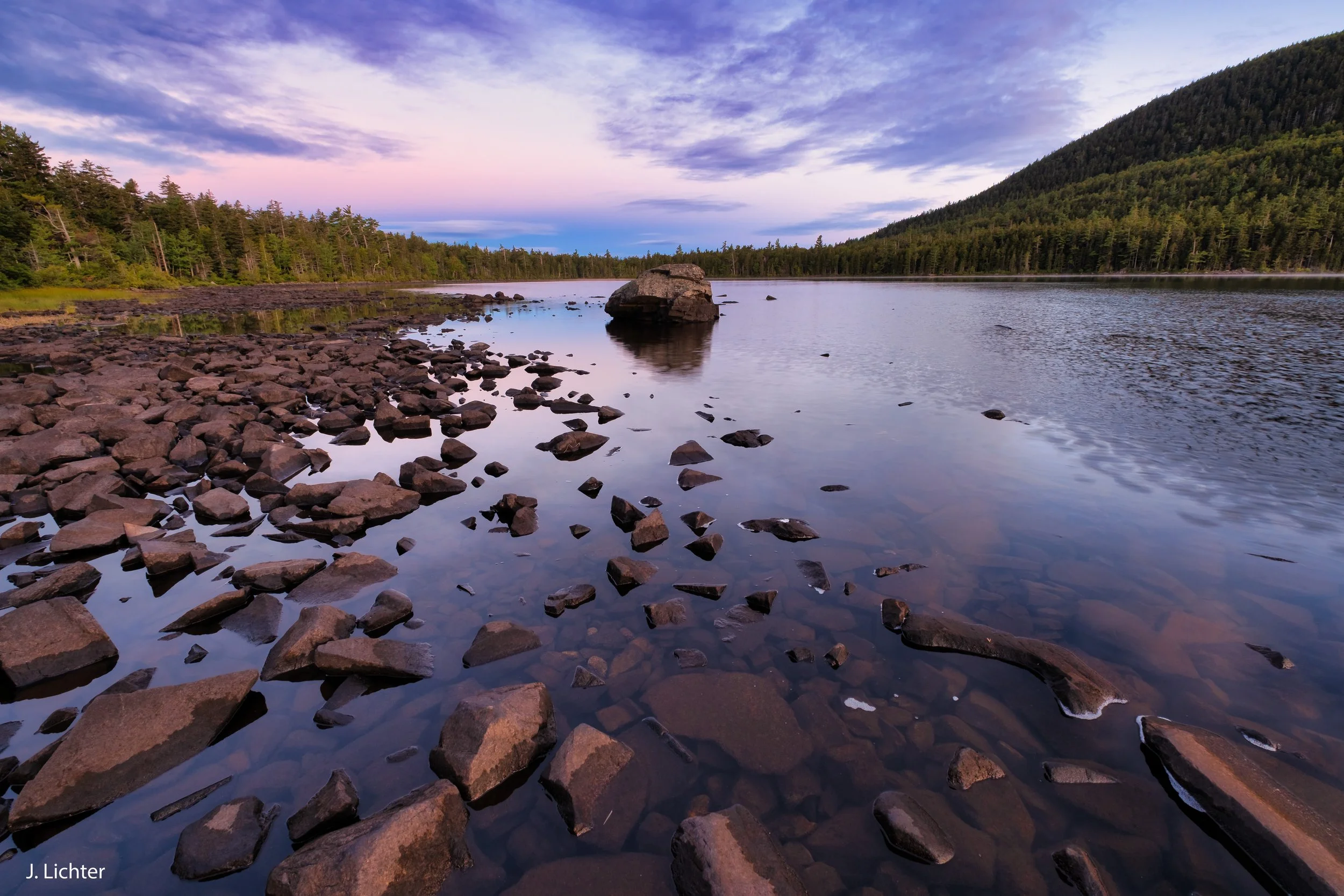 Johnston Pond. Jo Mary Wilderness.  West of Millinocket, Maine.