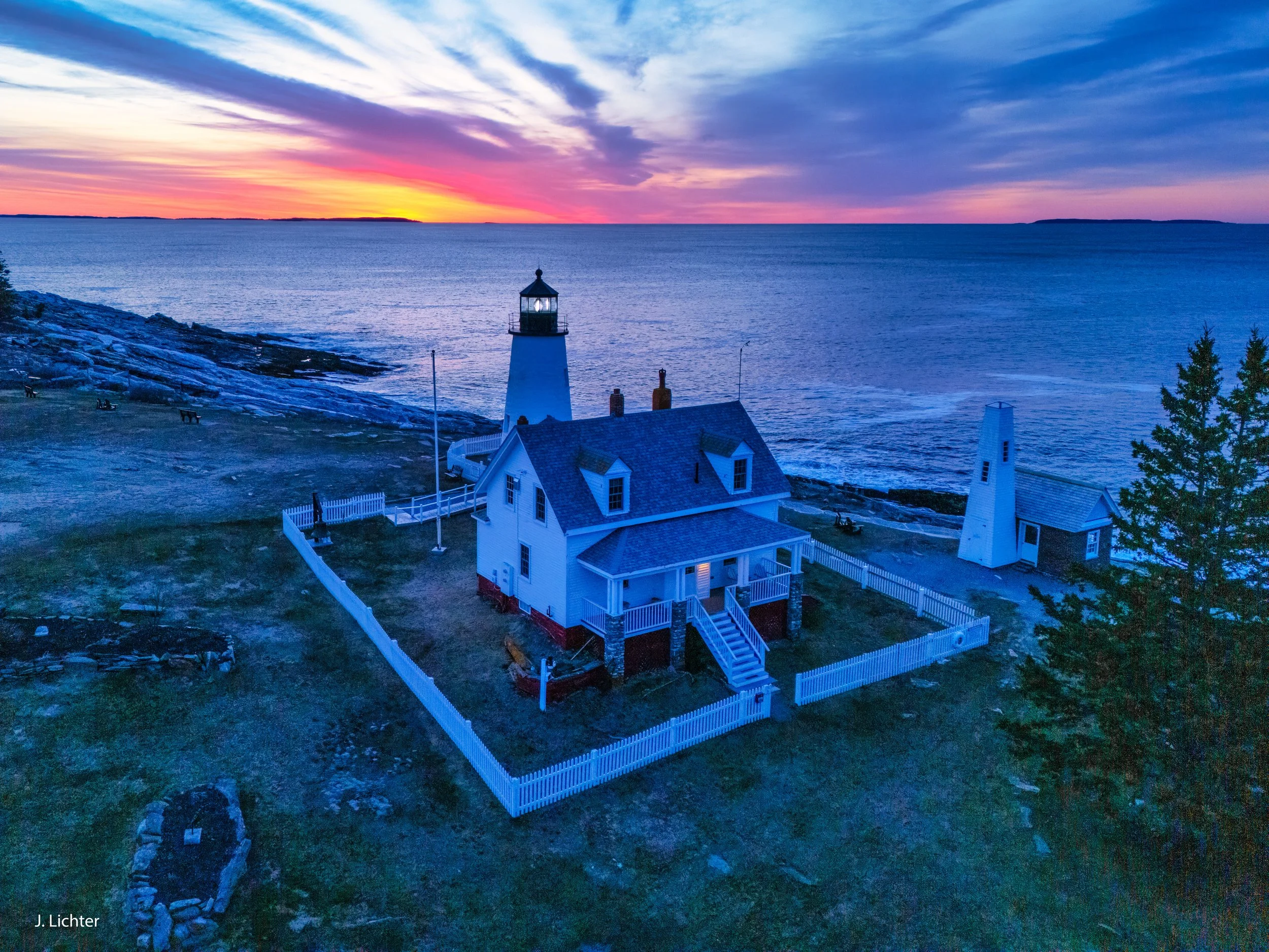 Pemaquid Point Lighthouse.  New Harbor, Maine.