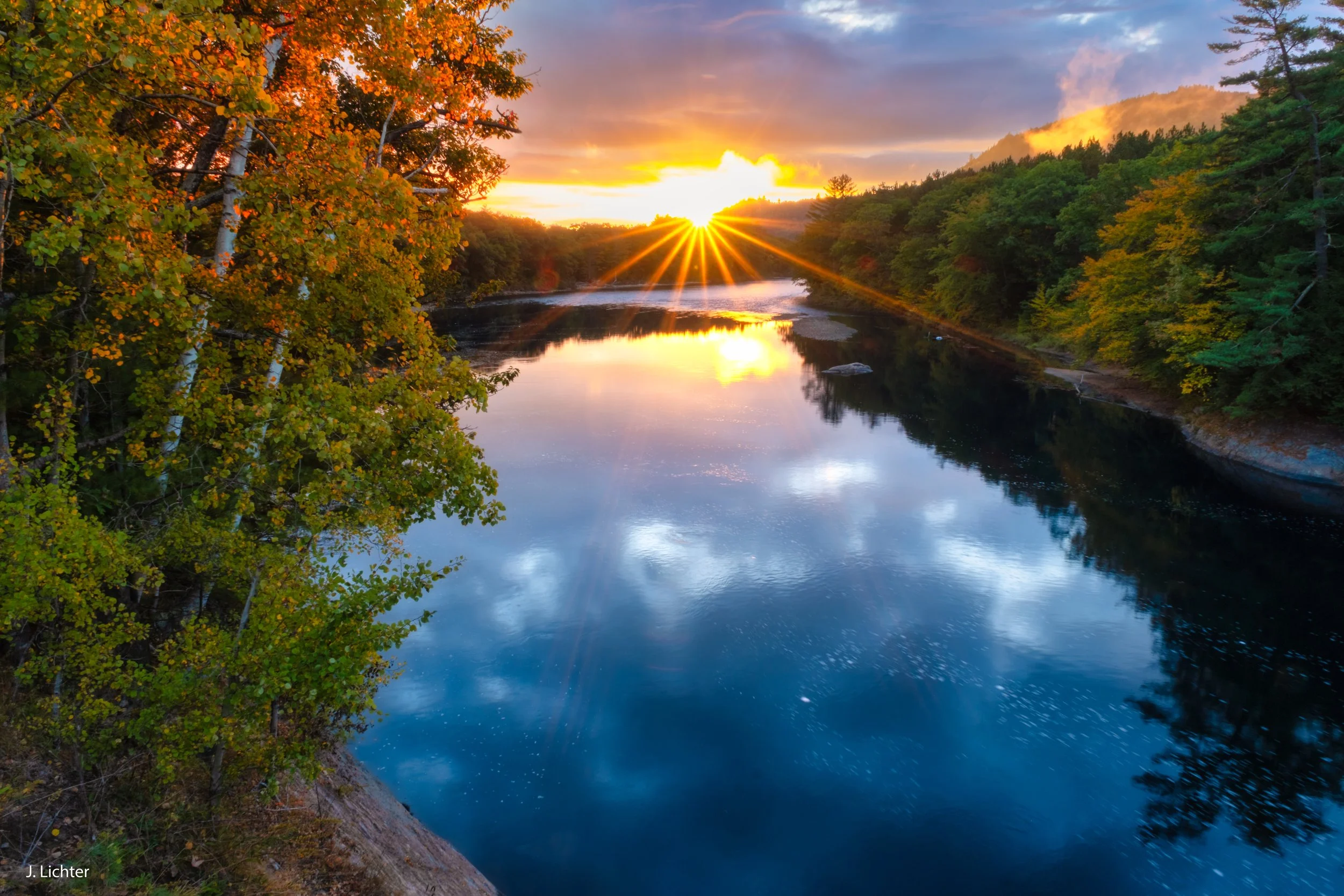 Androscoggin River at Gilead, Maine.
