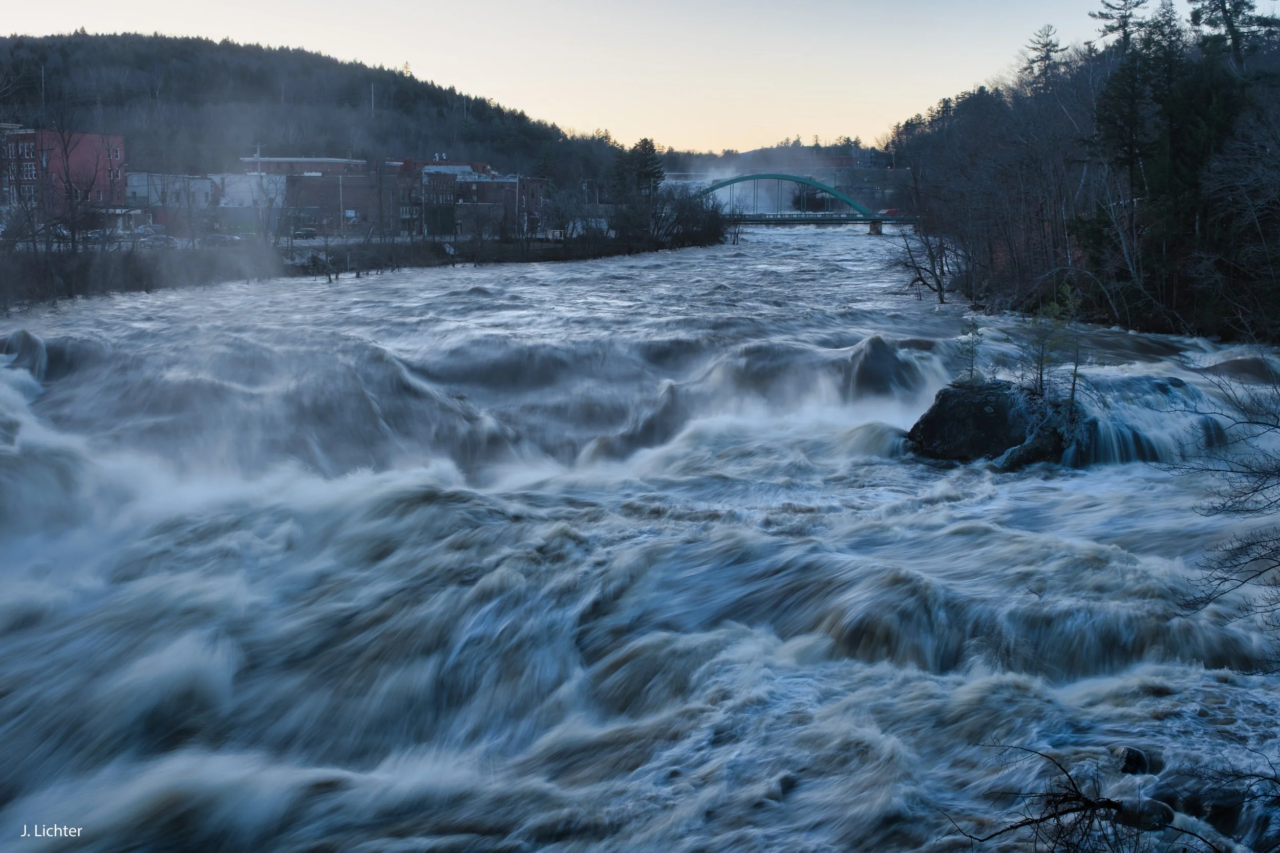 Androscoggin River flood.  Rumford, Maine. 