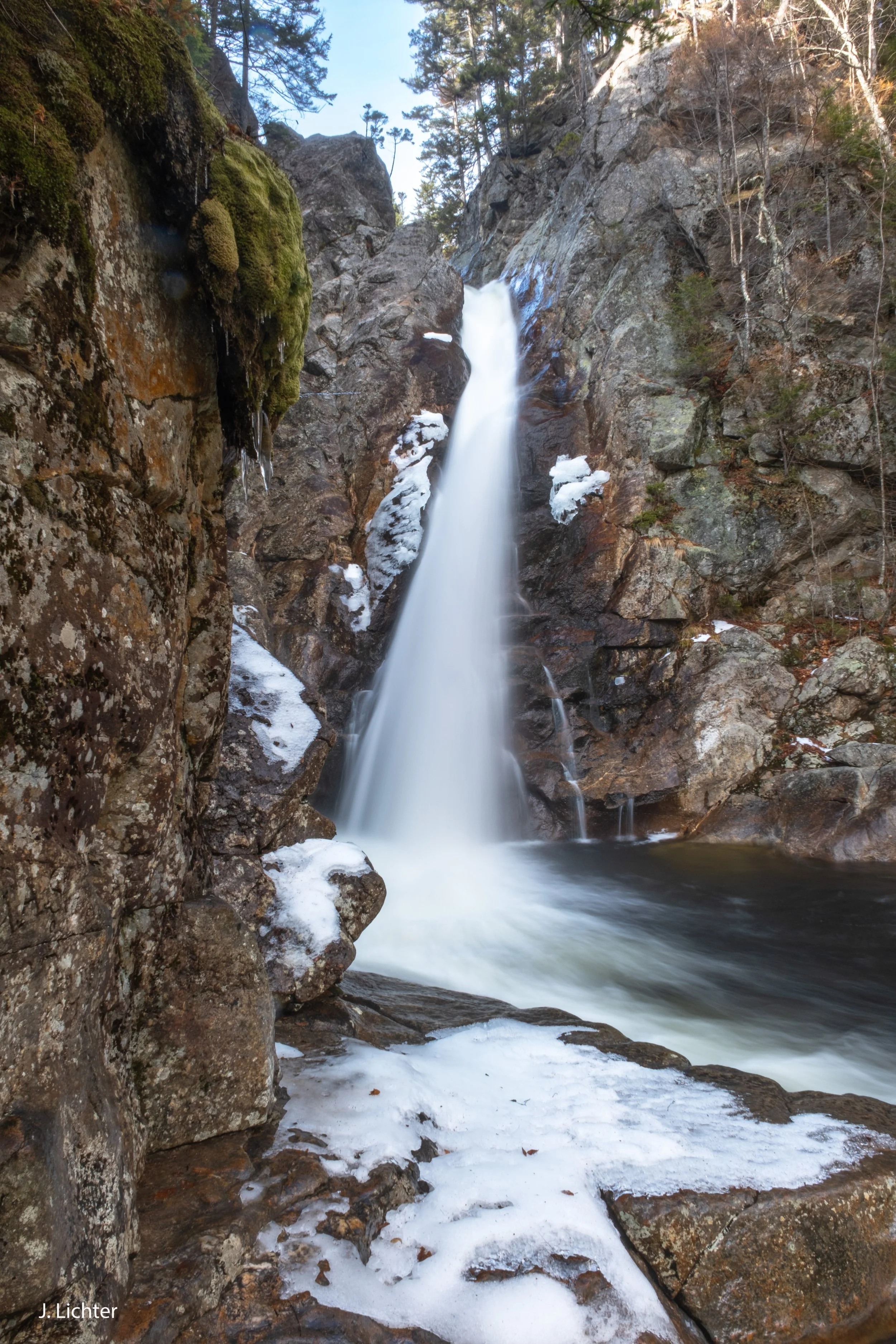 Glen Ellis Falls.  Pinkham Notch, New Hampshire. 