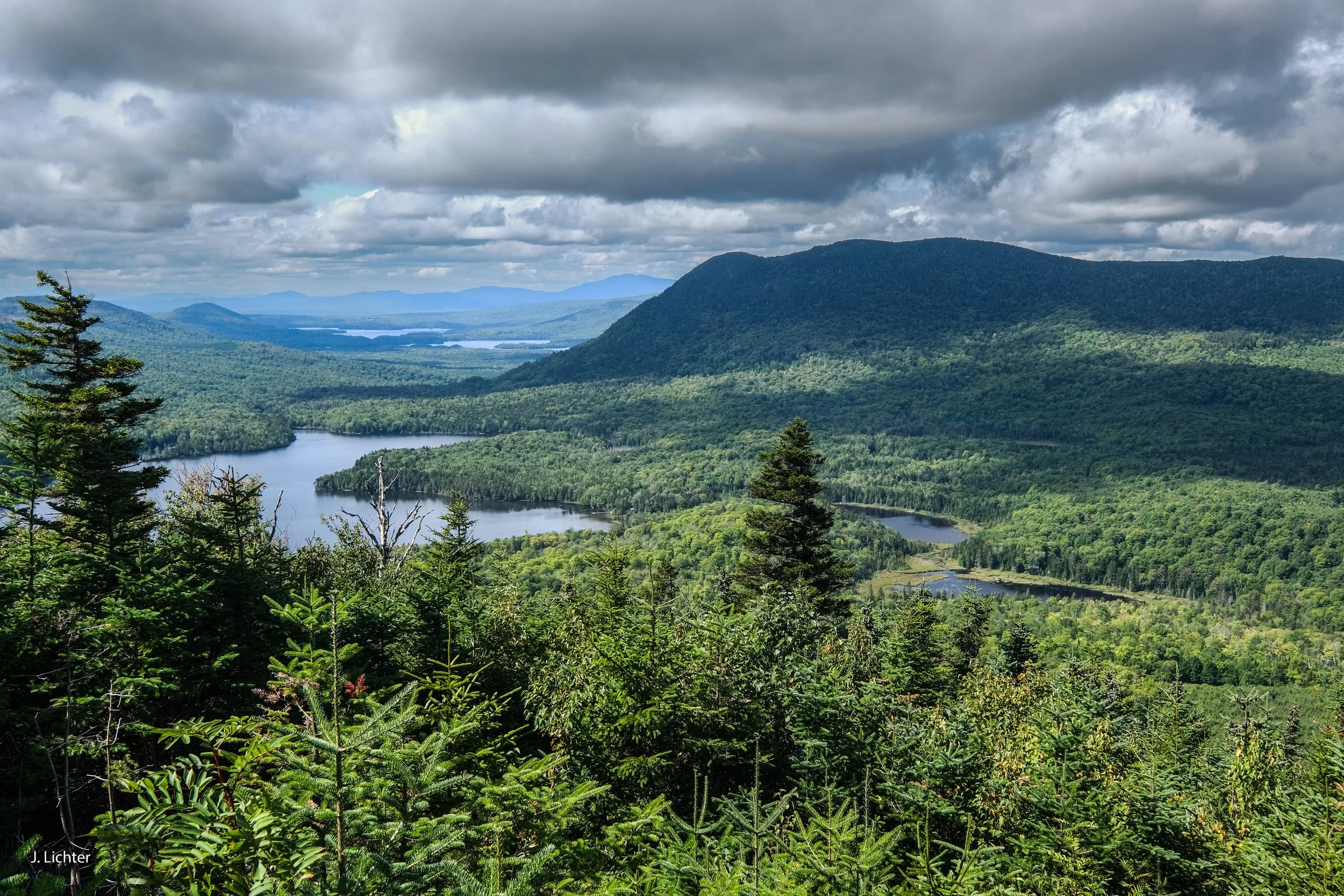 Western mountains.  East of Greenville, Maine.