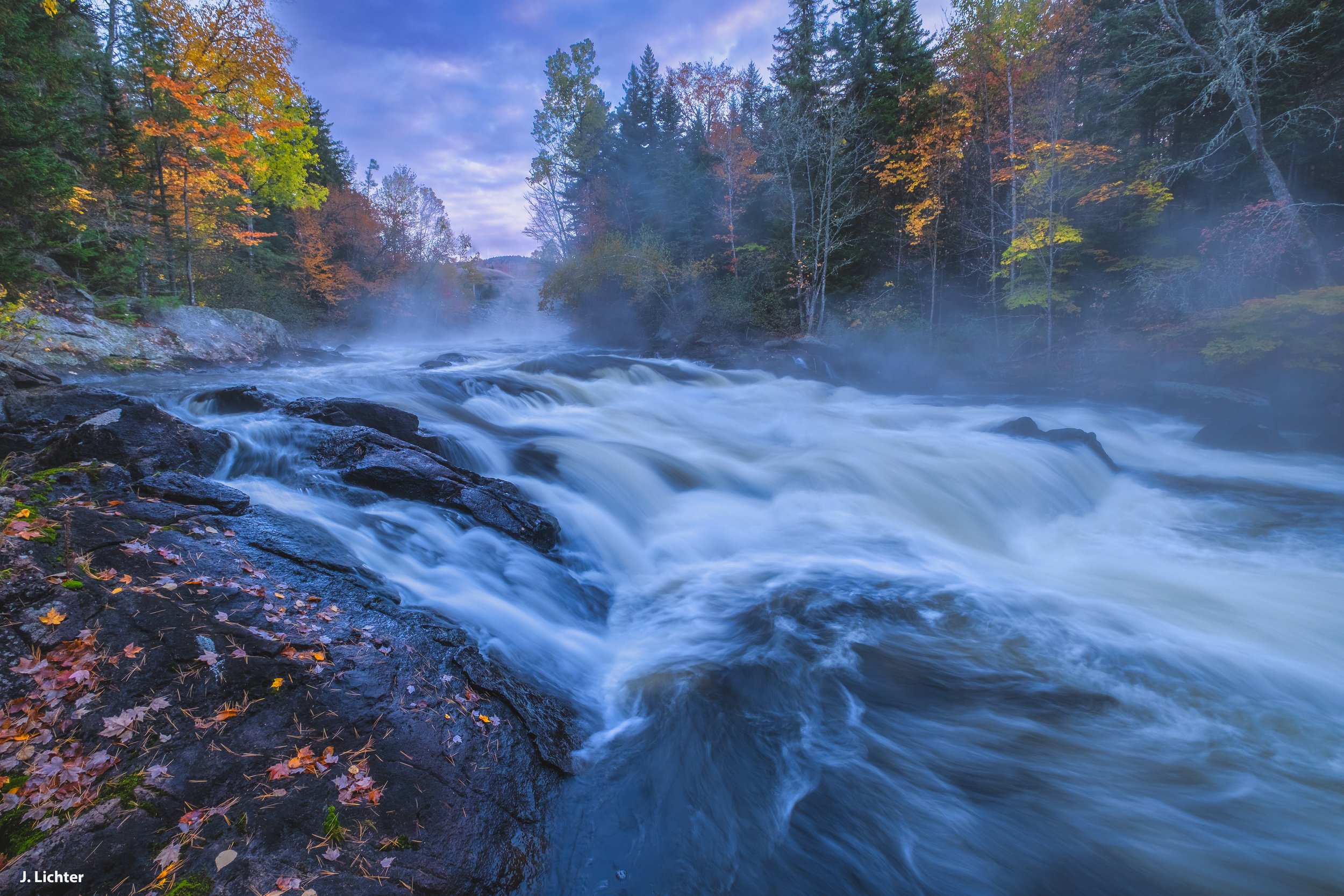 Magalloway River.  Wilsons Mills, Maine.  