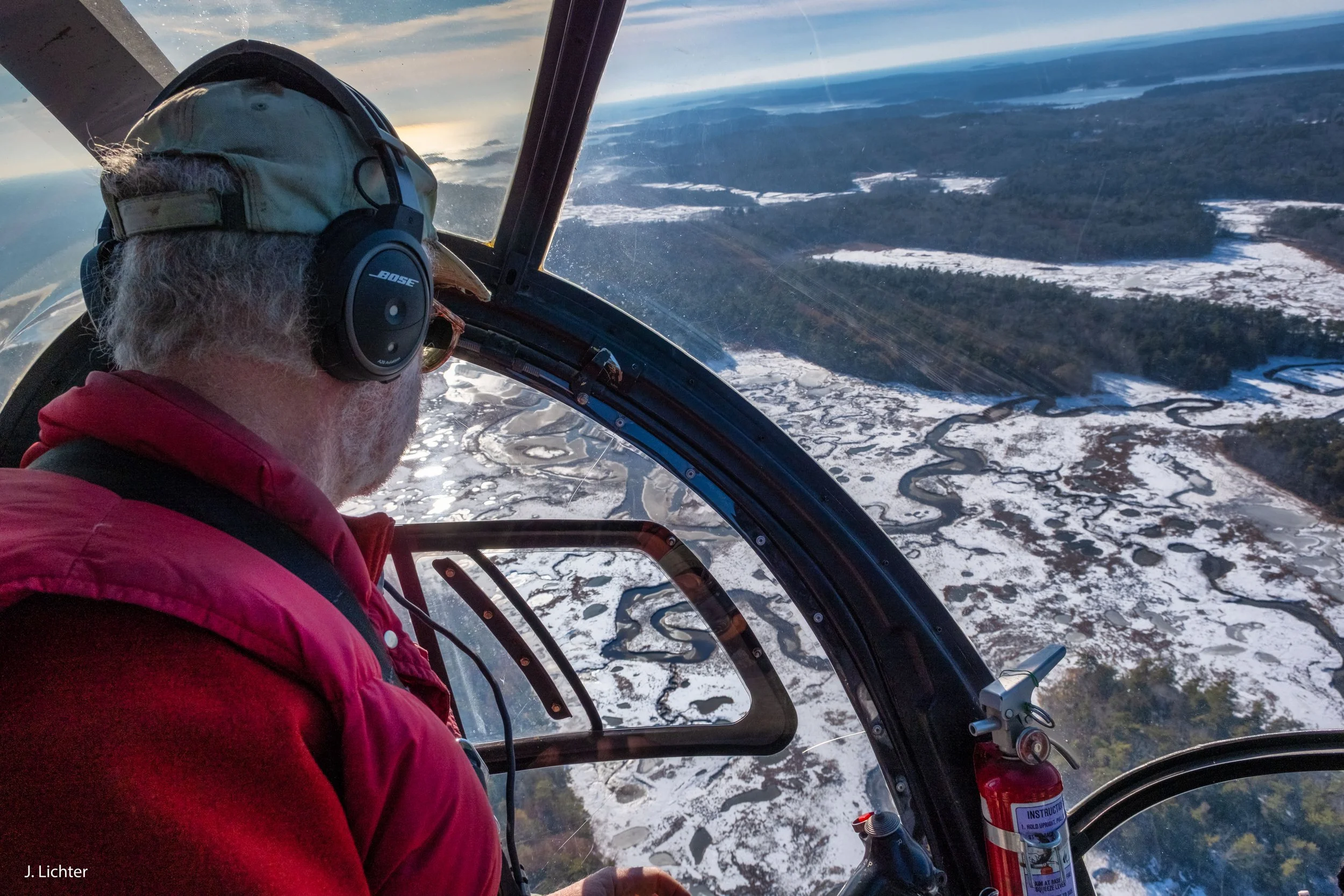 Ed Friedman.  Chopper pilot, Point of View Helicopter Services.  Bowdoinham, Maine.