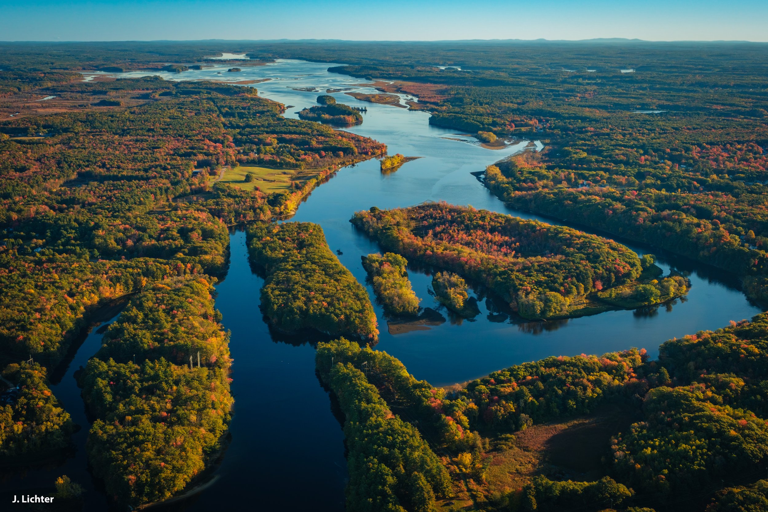 Lower Androscoggin River.  Brunswick, Maine.