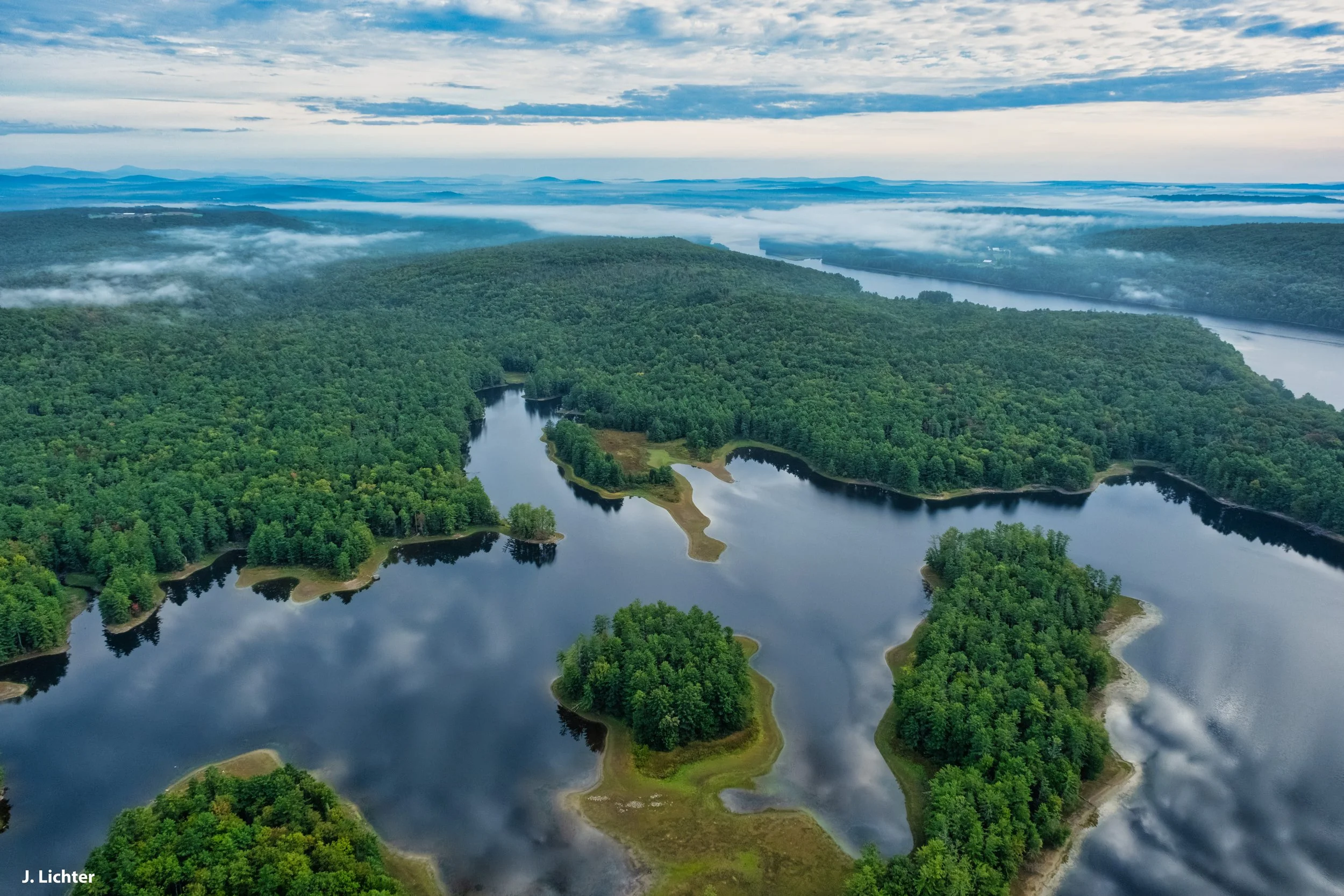 Gulf Island Pond on Androscoggin River.