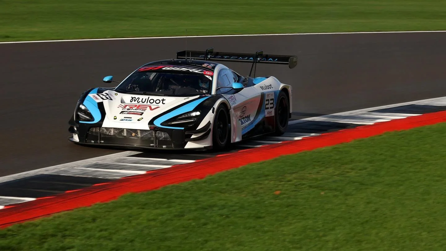 First day behind the wheel of a GT3! Couldn&rsquo;t be any happier with how I got on throughout the day, with experience on both wet and dry compounds of the Pirelli tyre. The McLaren was a pleasure to drive, really grateful to @team.rjn for the oppo